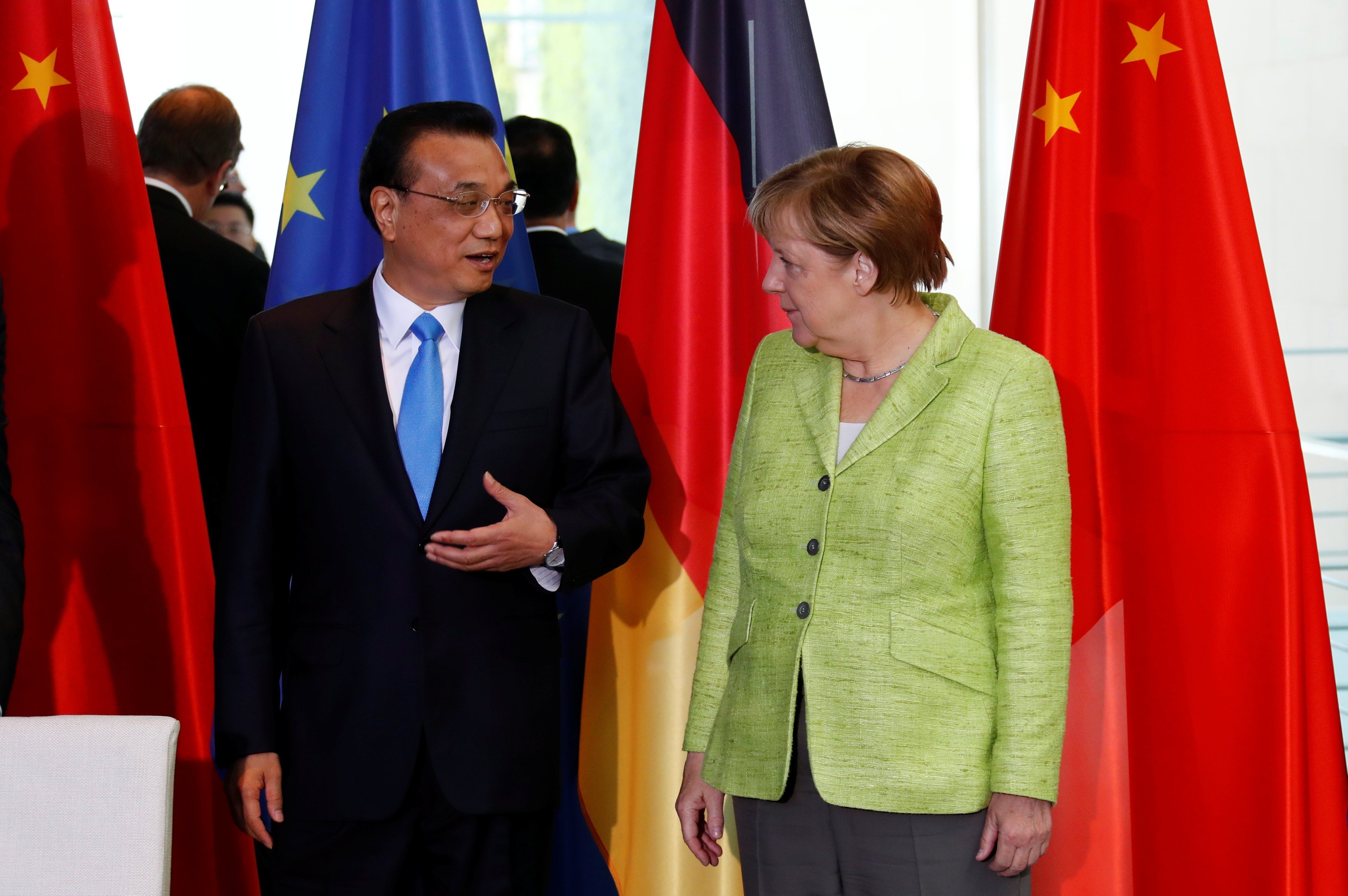 Chinese Premier Li Keqiang and German Chancellor Angela Merkel talked last week of the importance of the two countries’ newly defined relations. Photo: Reuters