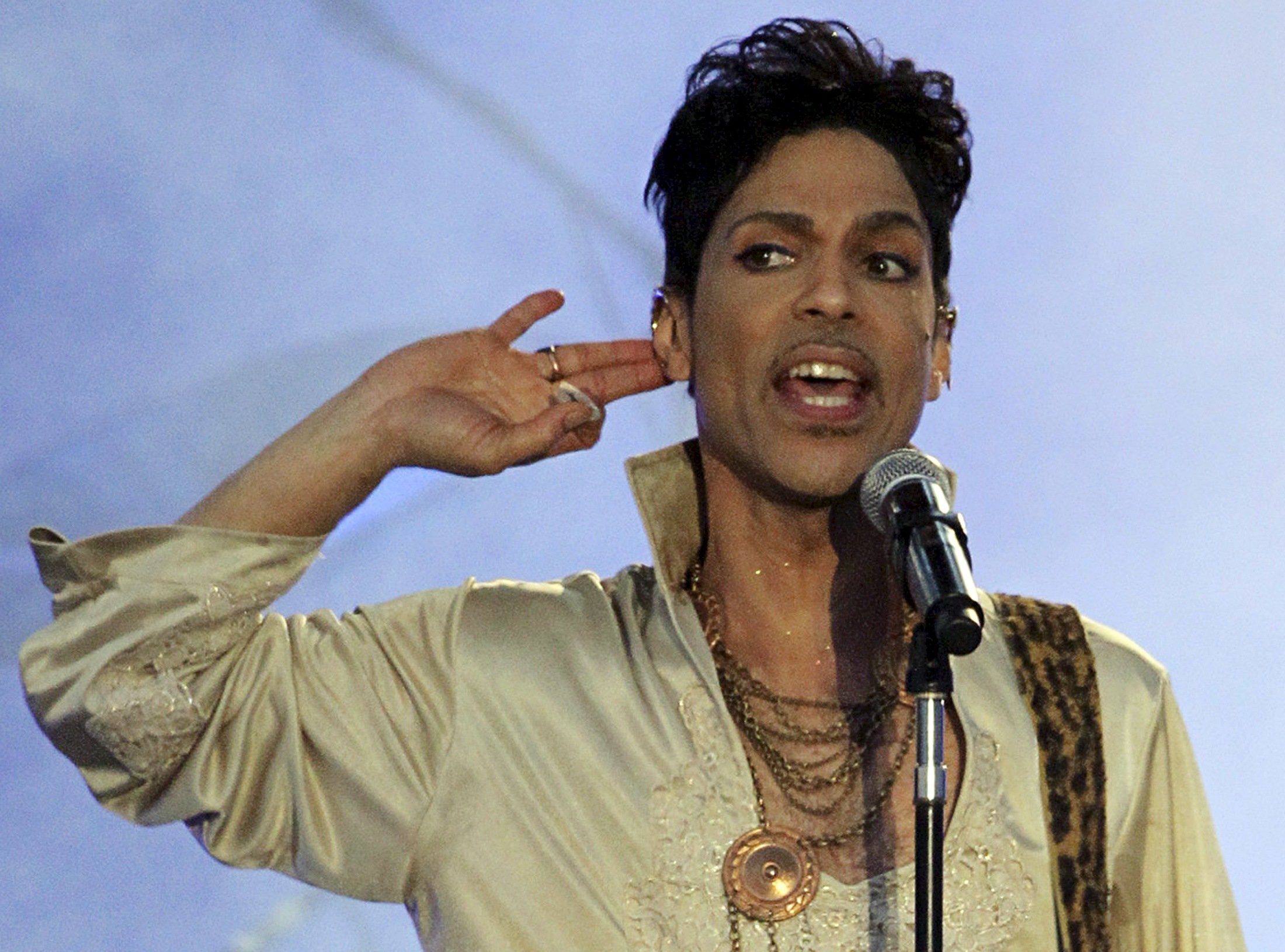 Prince performs at the Hop Farm Festival near Paddock Wood, England in 2011. Photo: Reuters