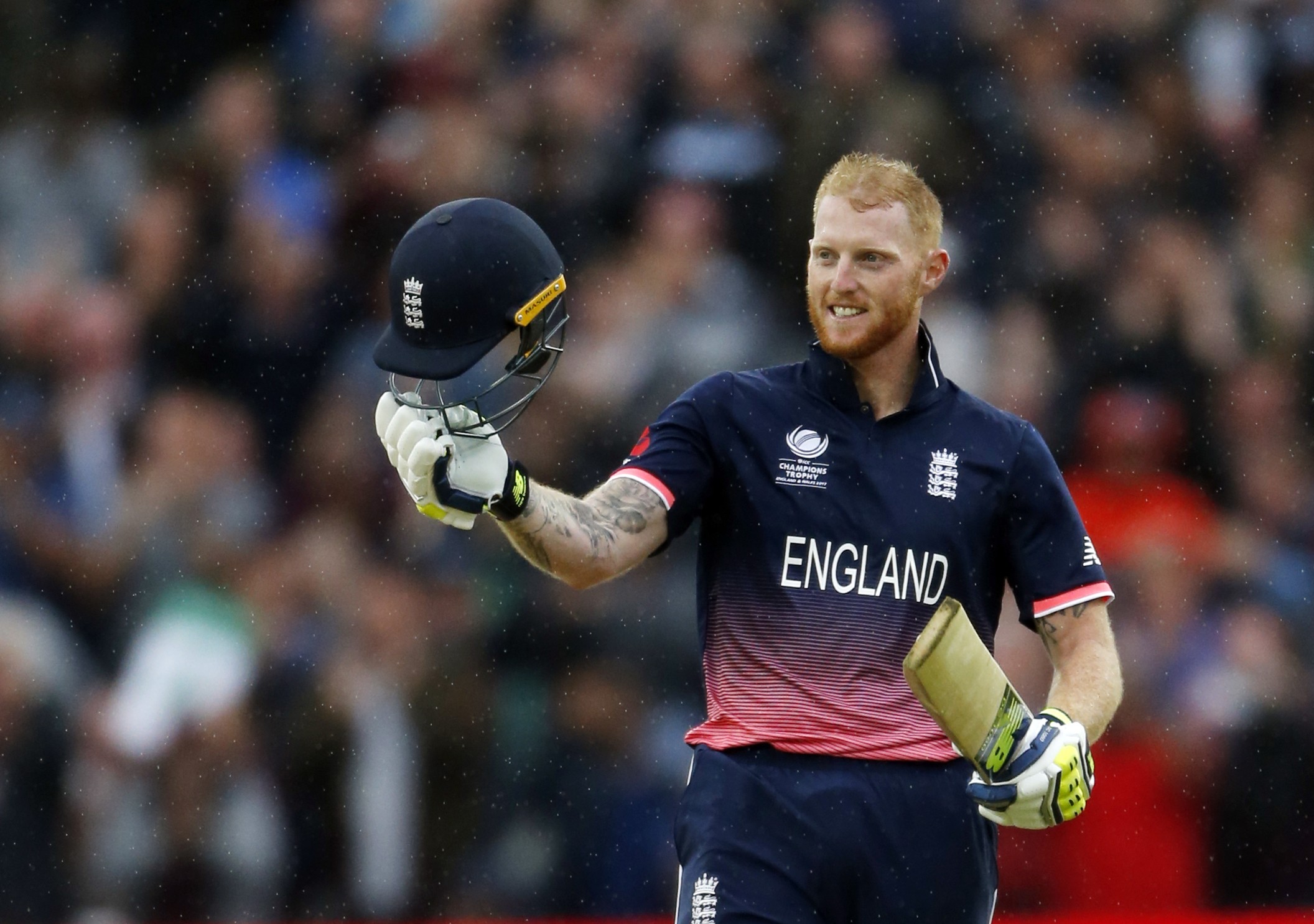 England’s Ben Stokes steered them to Champions Trophy victory over Australia. Photo: Reuters
