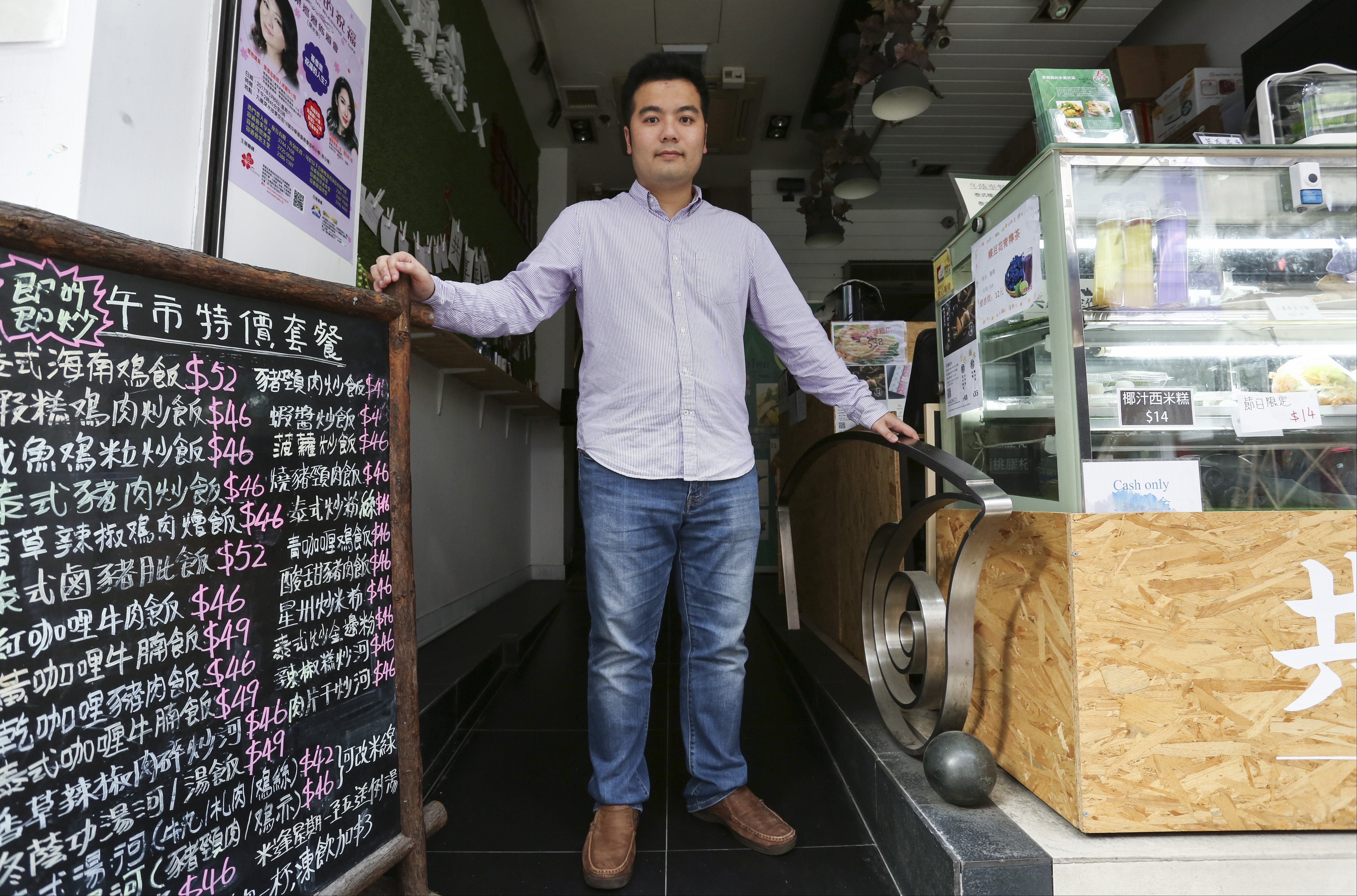 Dodo Cheng Yiu-tung, founder of Sharing Kitchen at Tum Yum Tai restaurant at the Wing Lung Building in Cheung Sha Wan. Photo: Jonathan Wong