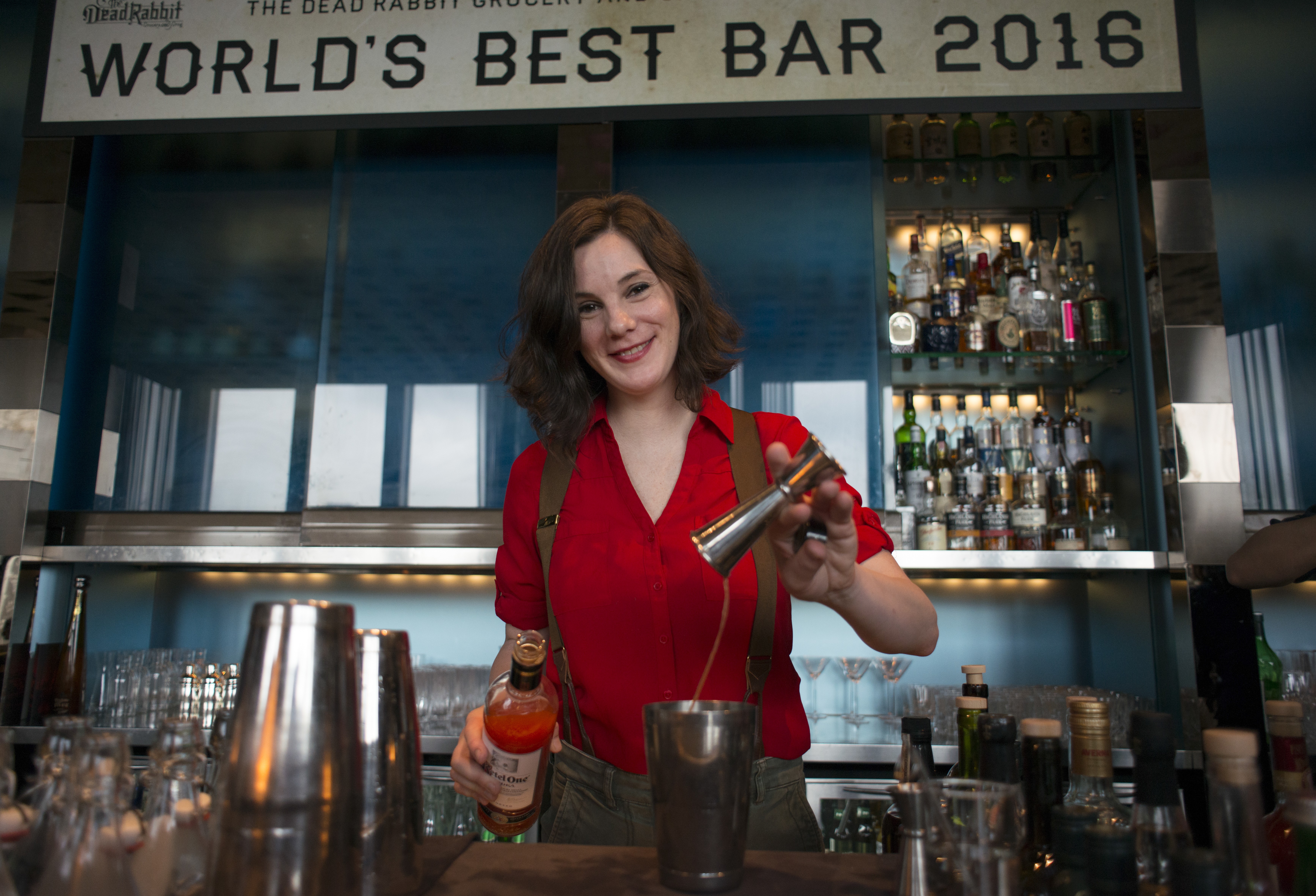 Jillian Vose at the Four Seasons’ Blue Bar, in Central. Picture: Antony Dickson