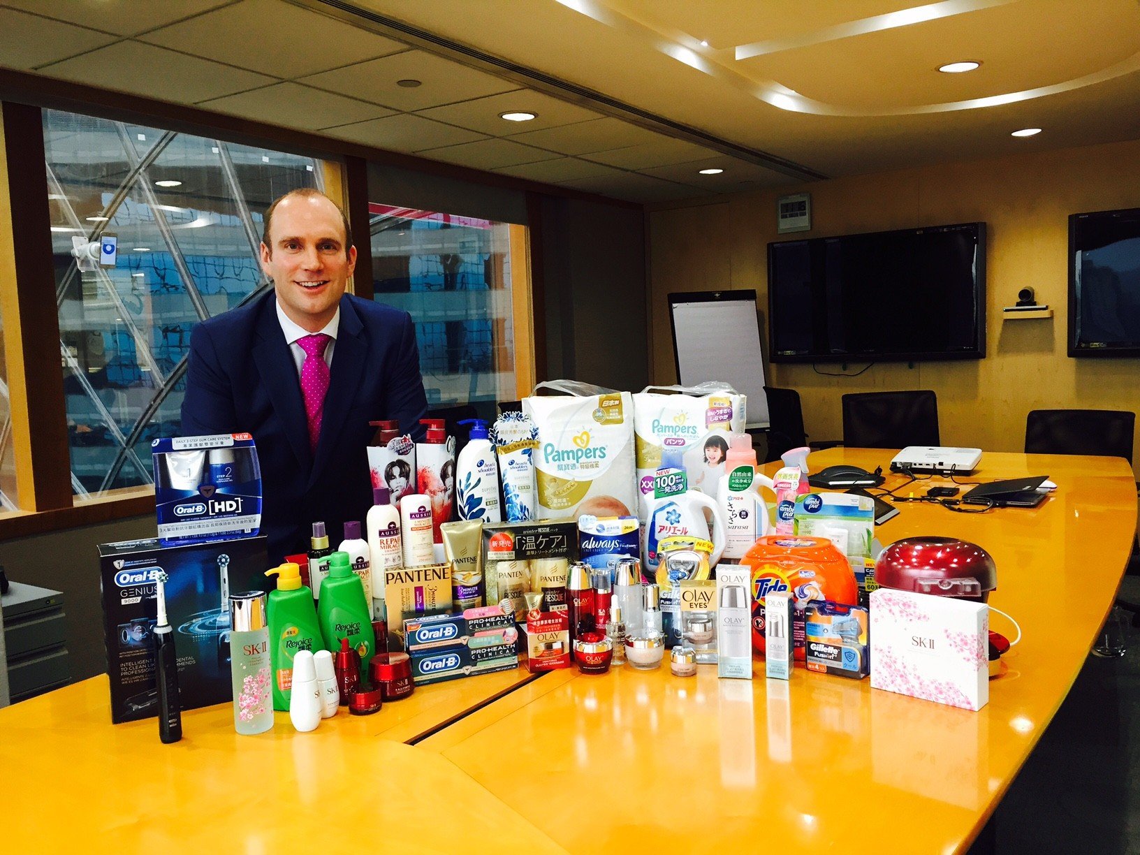 Michael Yates, general manager Hong Kong & Taiwan at Procter & Gamble, says most of the products the company brings into Hong Kong are “premium or super premium”. Photo: Celine Ge