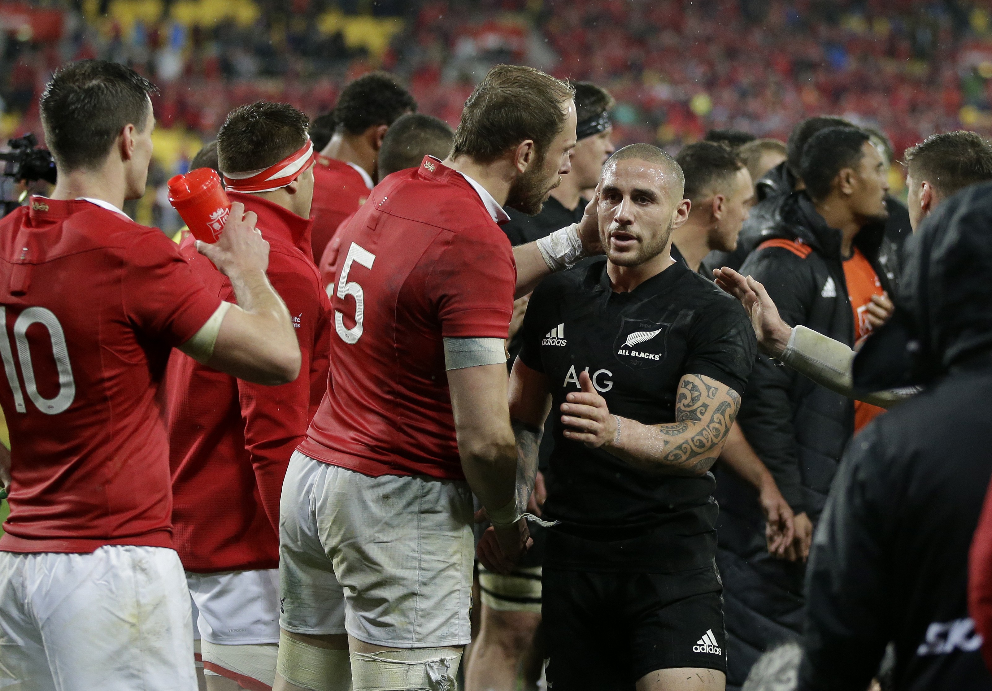 Lions second rower Alun Wyn Jones expects New Zealand to return for the third and final test at their best. Photo: AP