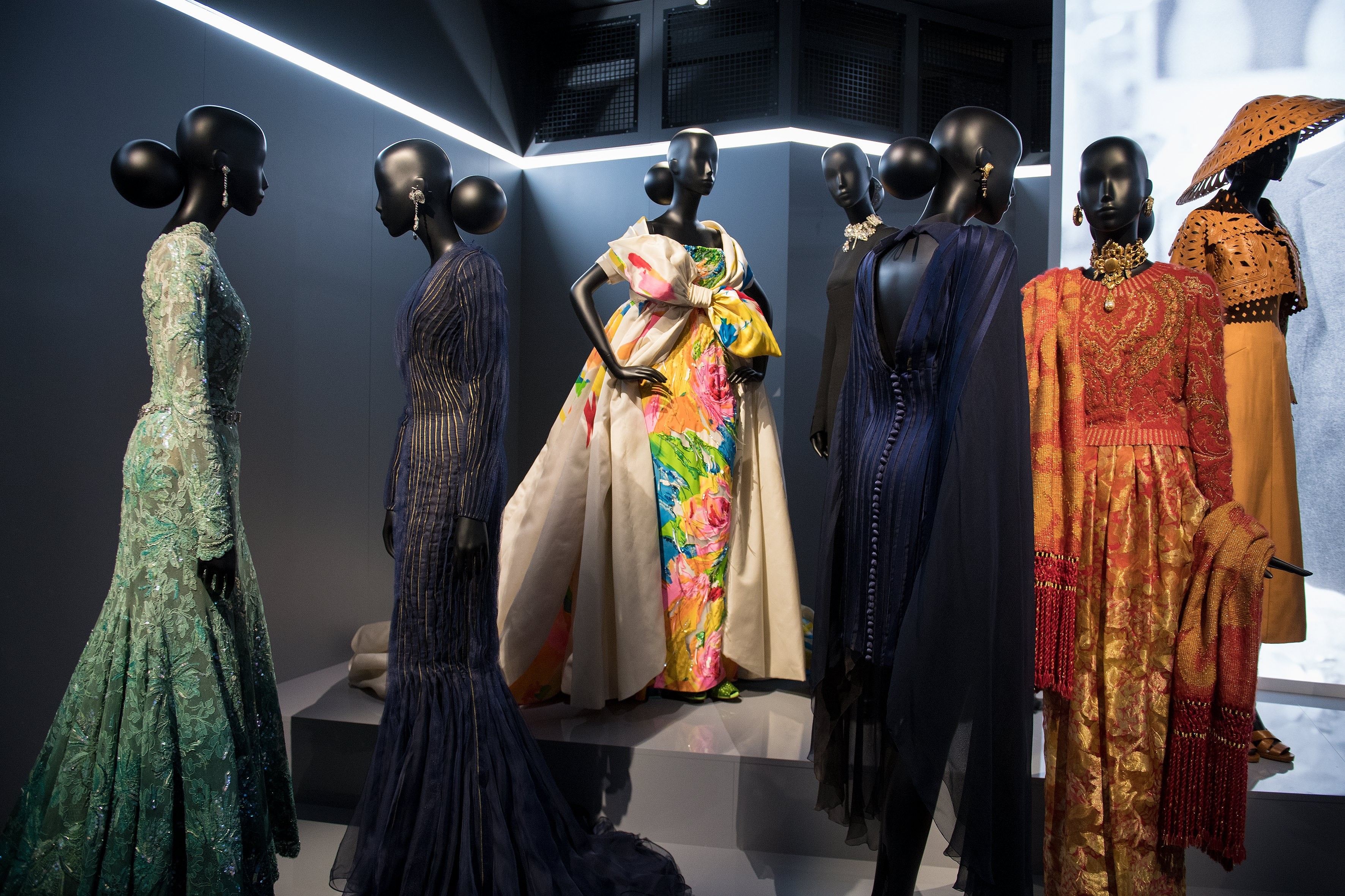The Musee des Arts Decoratifs presents an exhibition of the work of French designer Christian Dior during the Paris Fashion Week. Photo: EPA