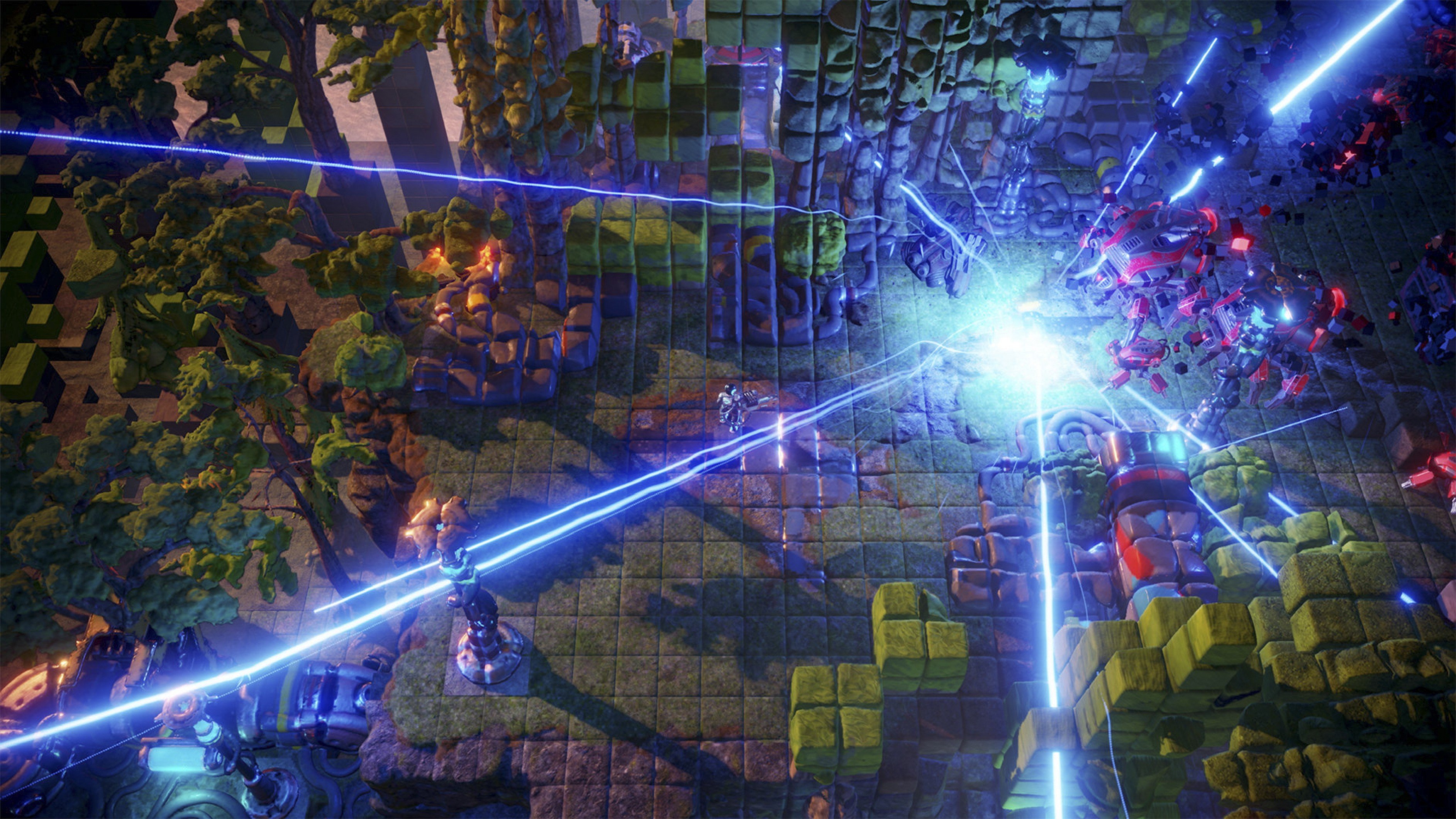 In Nex Machina you play as a robot-killing soldier who must mow down waves of enemies before proceeding to the next section. Photo: Housemarque
