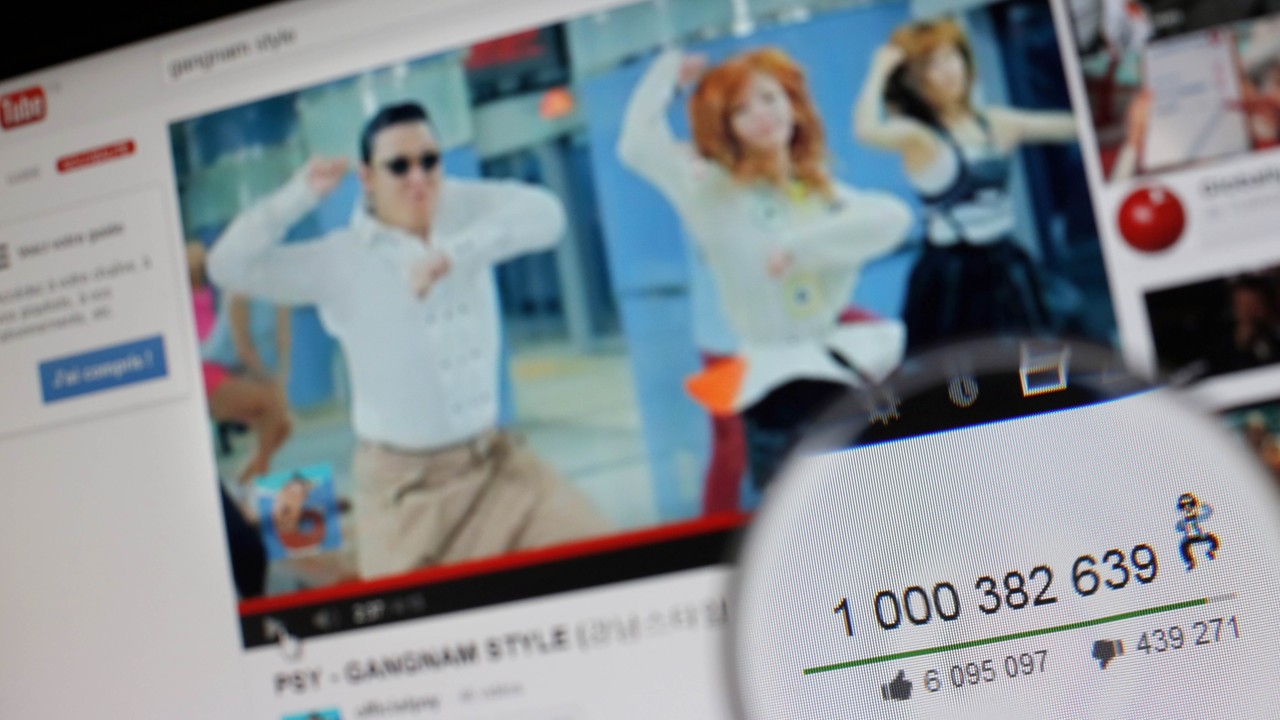 Psy's "Gangnam Style" became the first video to hit a billion views on YouTube. Photo: AFP/THOMAS COEX