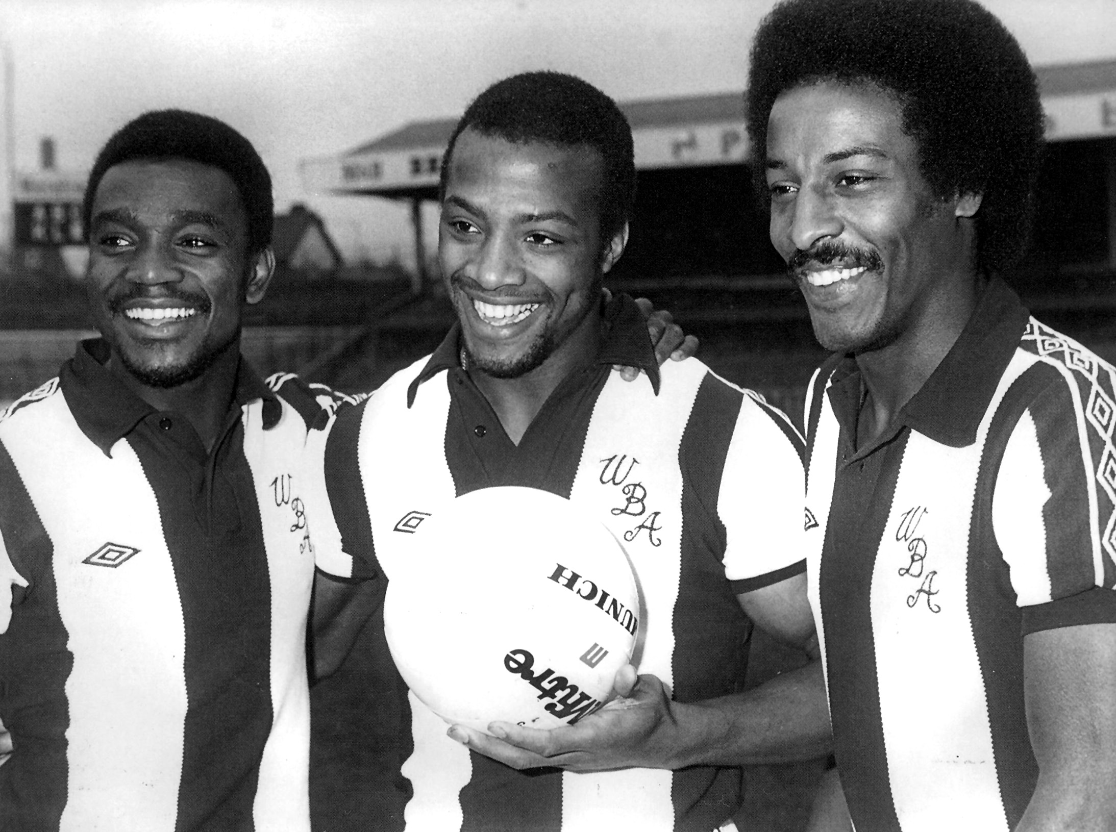 Laurie Cunningham, Cyrille Regis and Brendon Batson during their West Brom days. Photos: PR Plus
