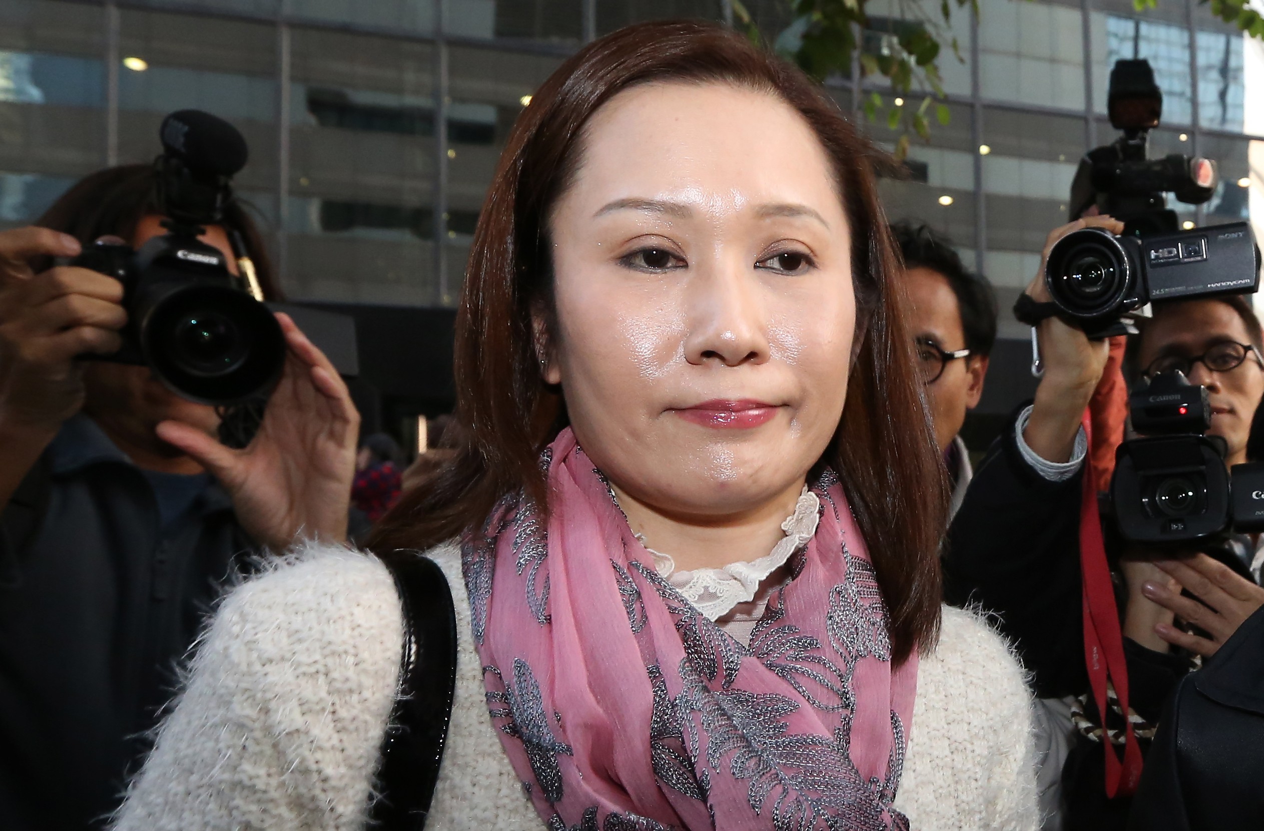 Law Wan-tung outside the District Court in December 2014. Photo: Sam Tsang