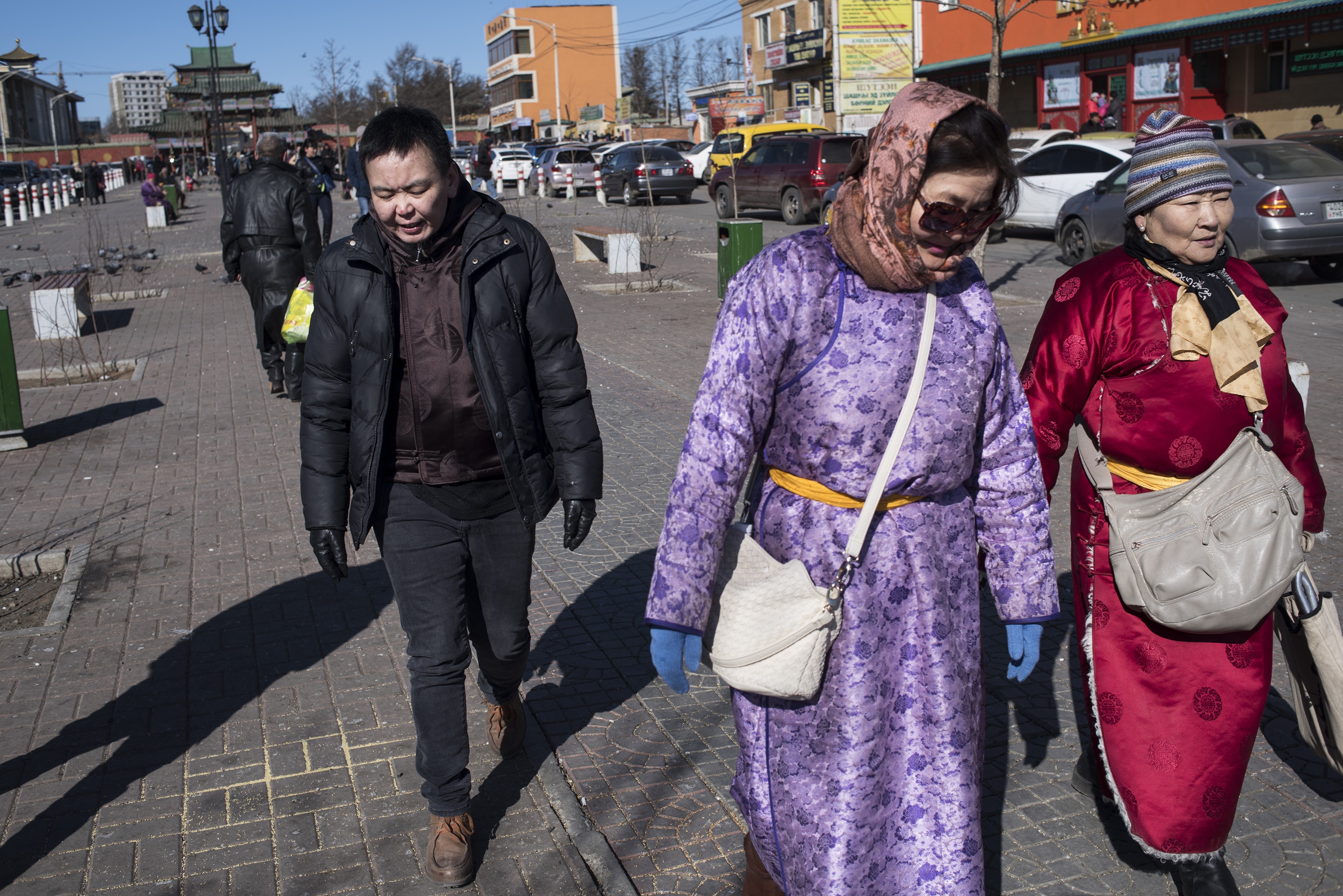 Transgender activist Anaraa Nyamdorj (far left) founded the LGBT Centre in the Mongolian capital, Ulan Bator. Picture: Miguel Candela