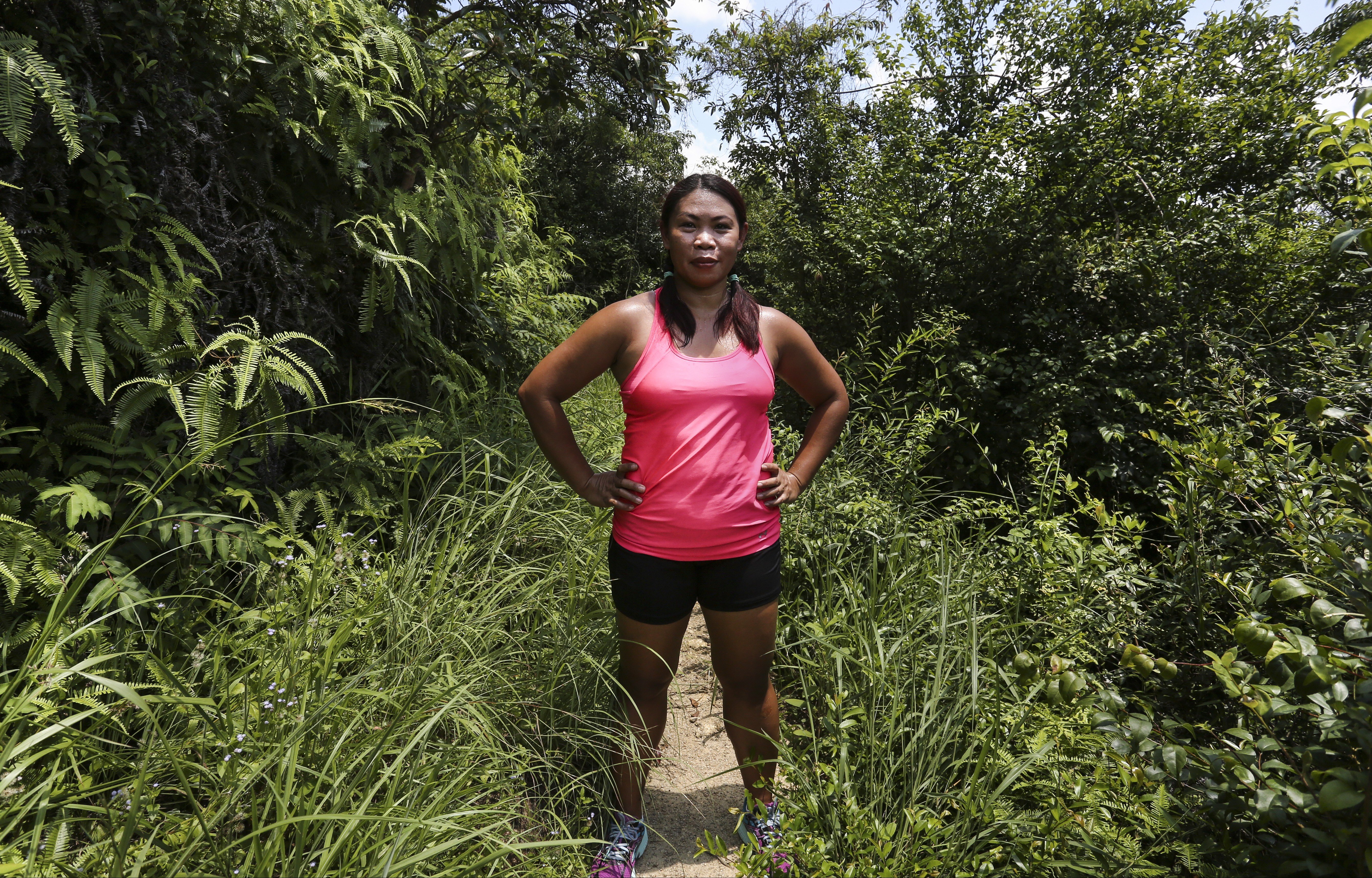Domestic helper Liza Avelino has worked in Hong Kong for more than two decades, and is a seasoned hiker on the city’s trails. Photo: Jonathan Wong