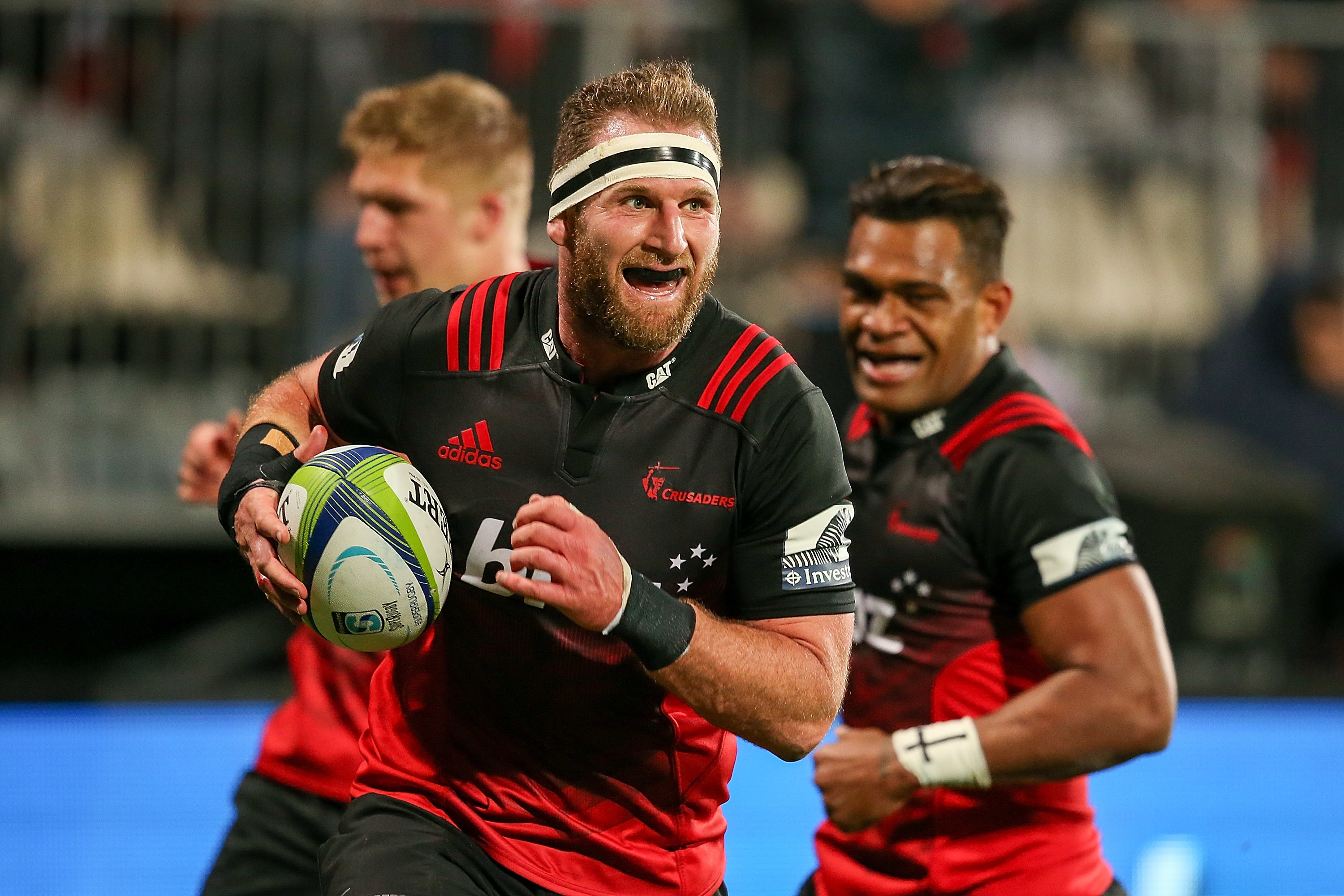 Kieran Read of the Canterbury Crusaders scores a try during the Super Rugby match against South Africa’s Western Stormers. Photo: AFP