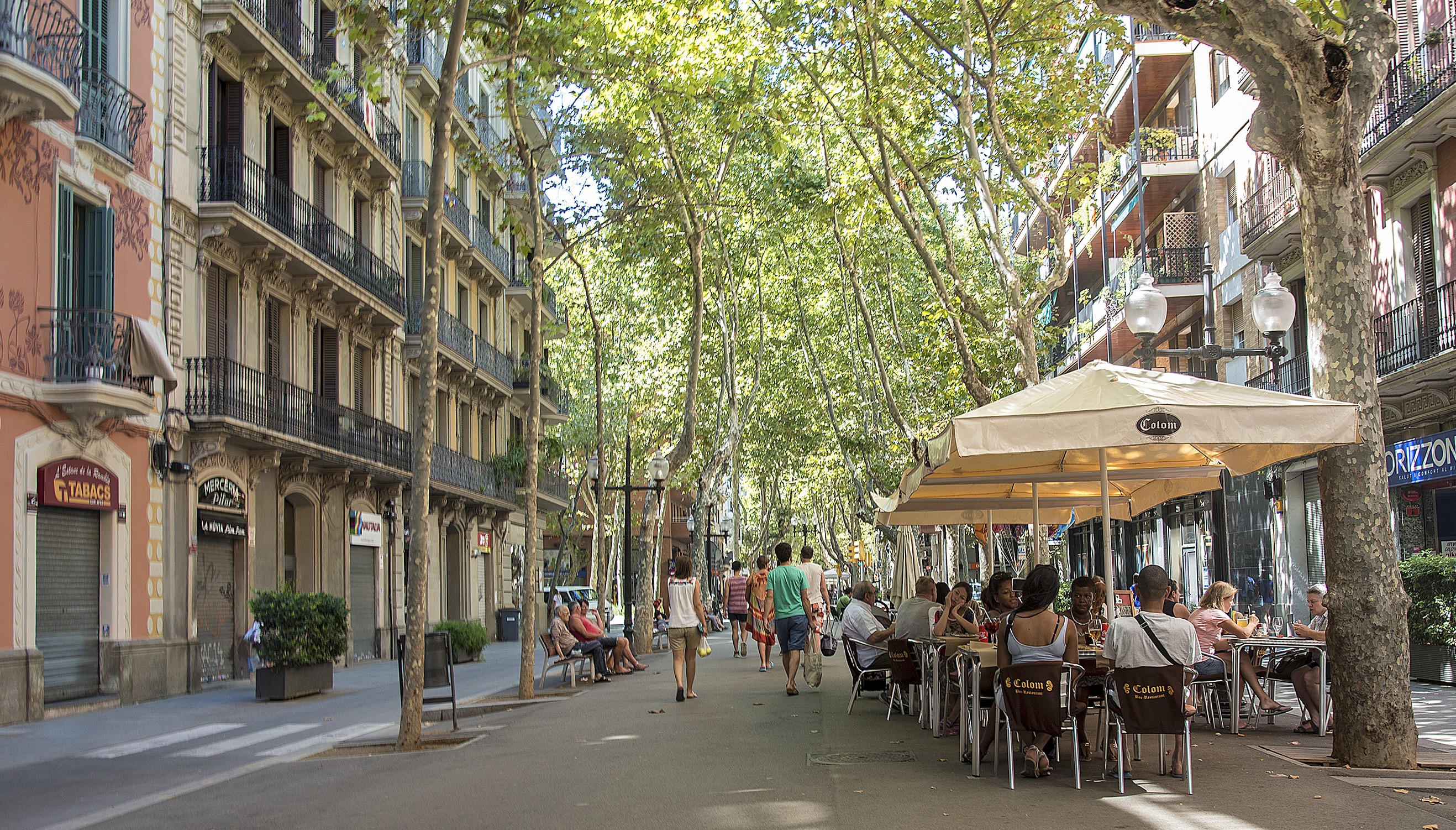 The leafy Rambla de Poblenou in Barcelona. Photo: SCMP