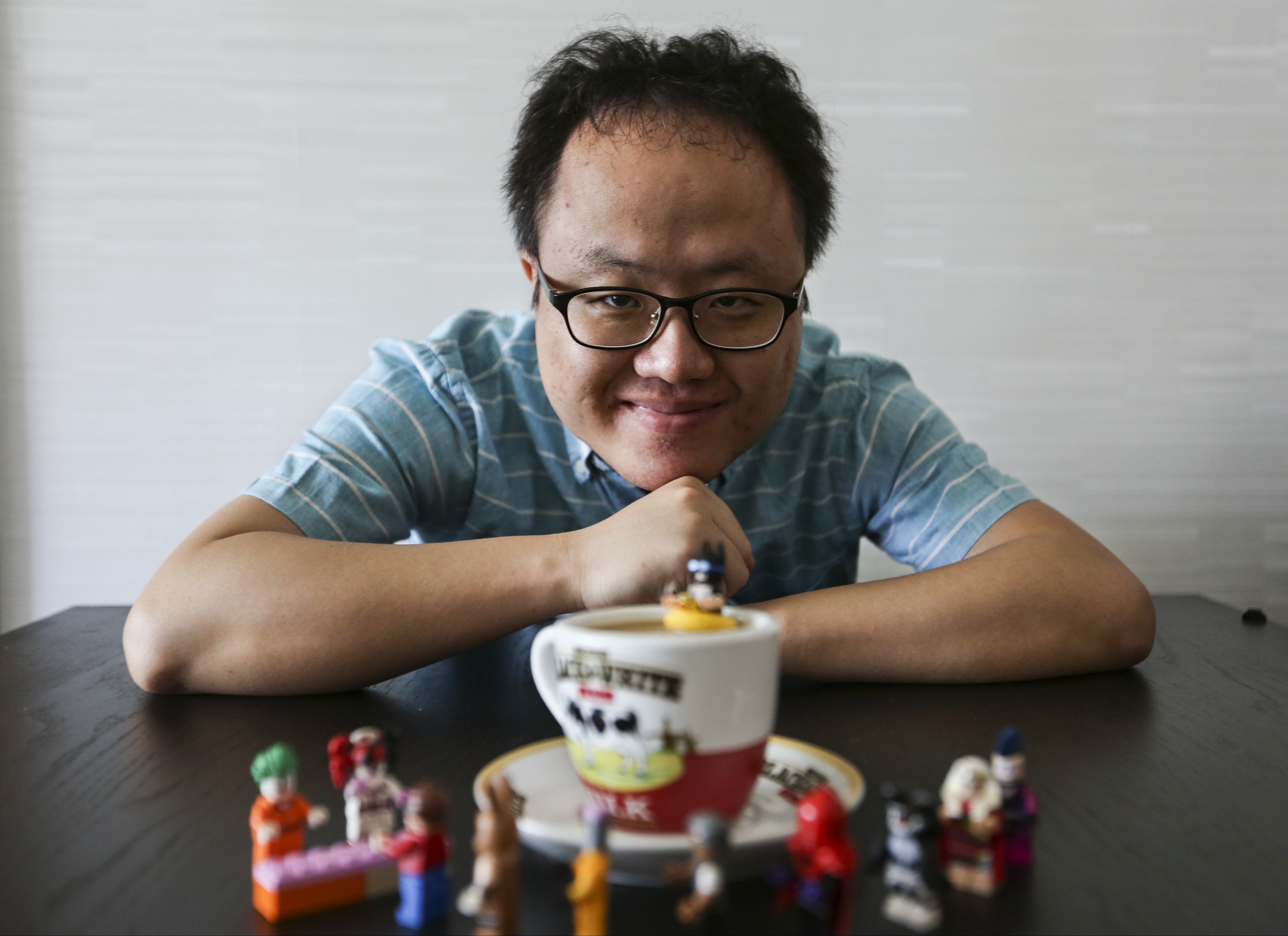 Ric Tse with some of his creations. Photo: Xiaomei Chen