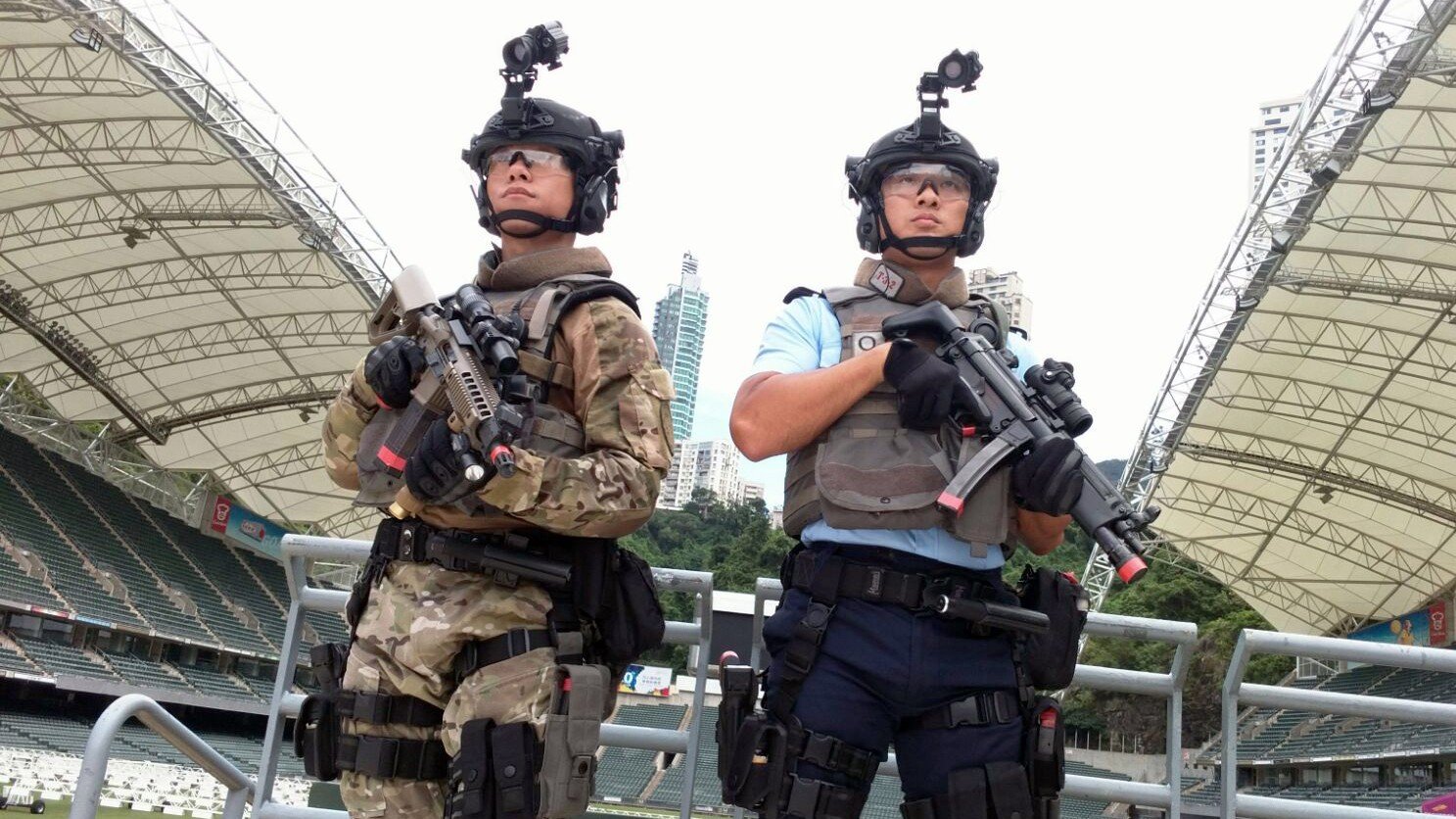 The exercise tested officers’ preparedness for threats at such events. Photo: Felix Wong