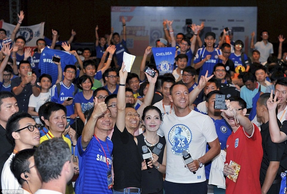 John Terry on a promotional tour to China where the club has been advancing aggressively. Photo: Reuters