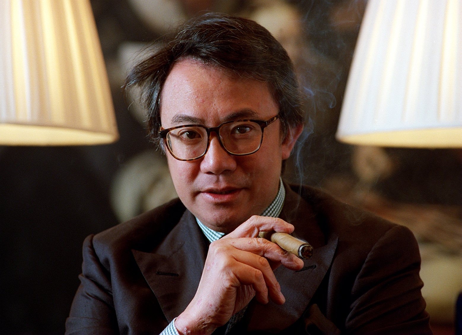 David Tang is survived by his wife Lucy Wastnage and a daughter and son from his first marriage. Photo: Stephen Hird