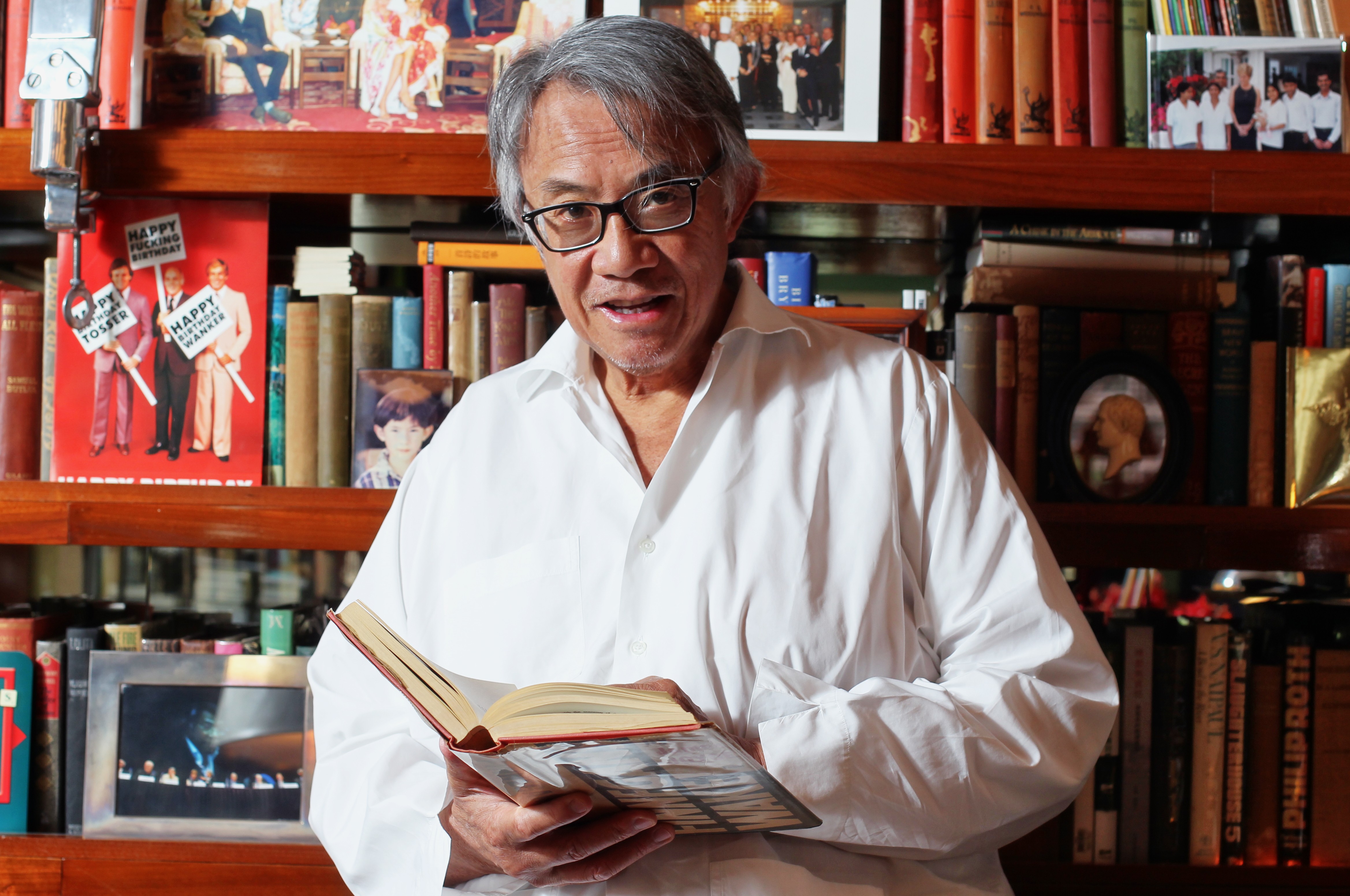 David Tang at his home in Central, in 2013. Photo: K. Y. Cheng
