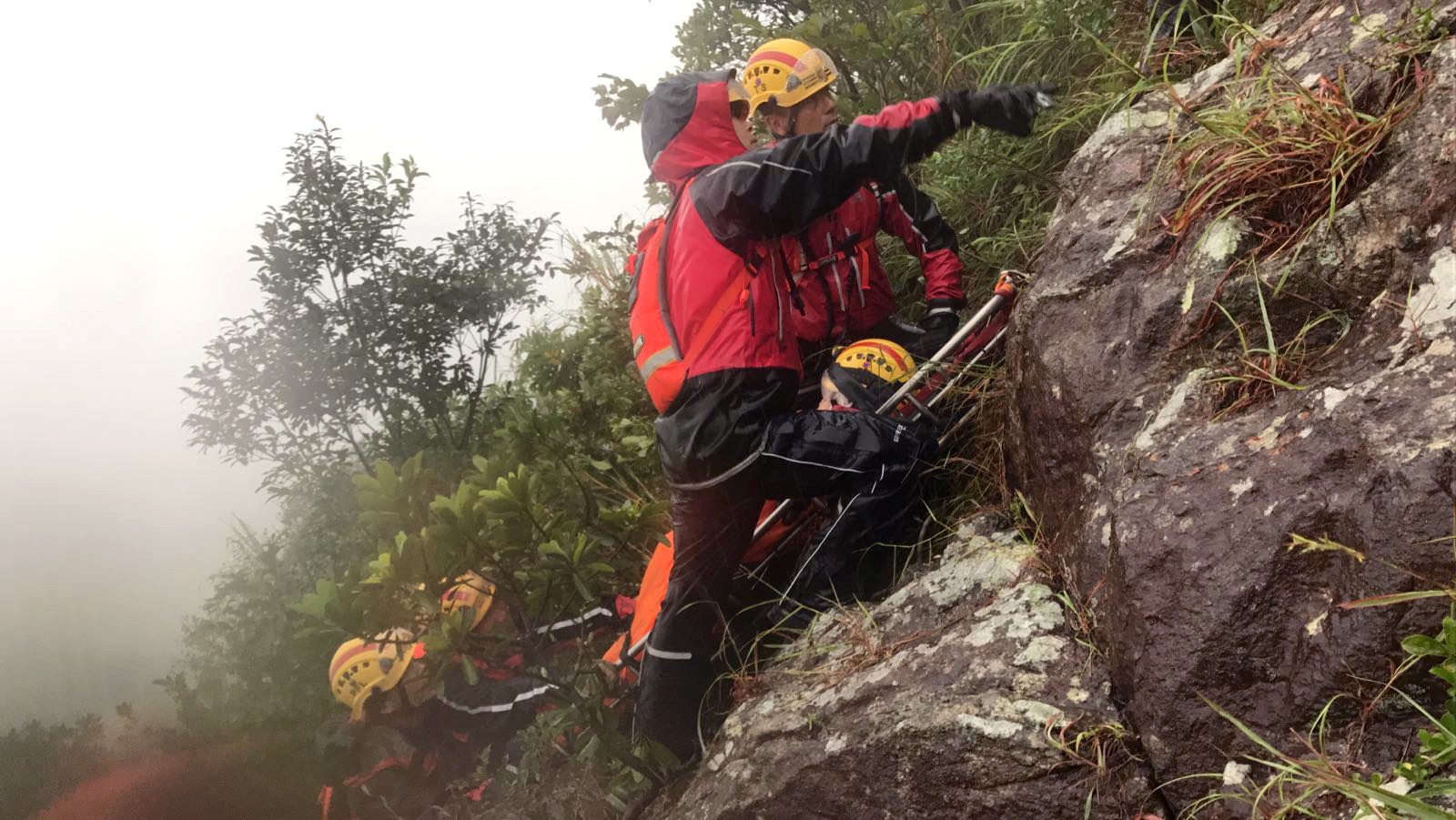 Some 160 fire service personnel were deployed to find the hikers. Photo: Handout