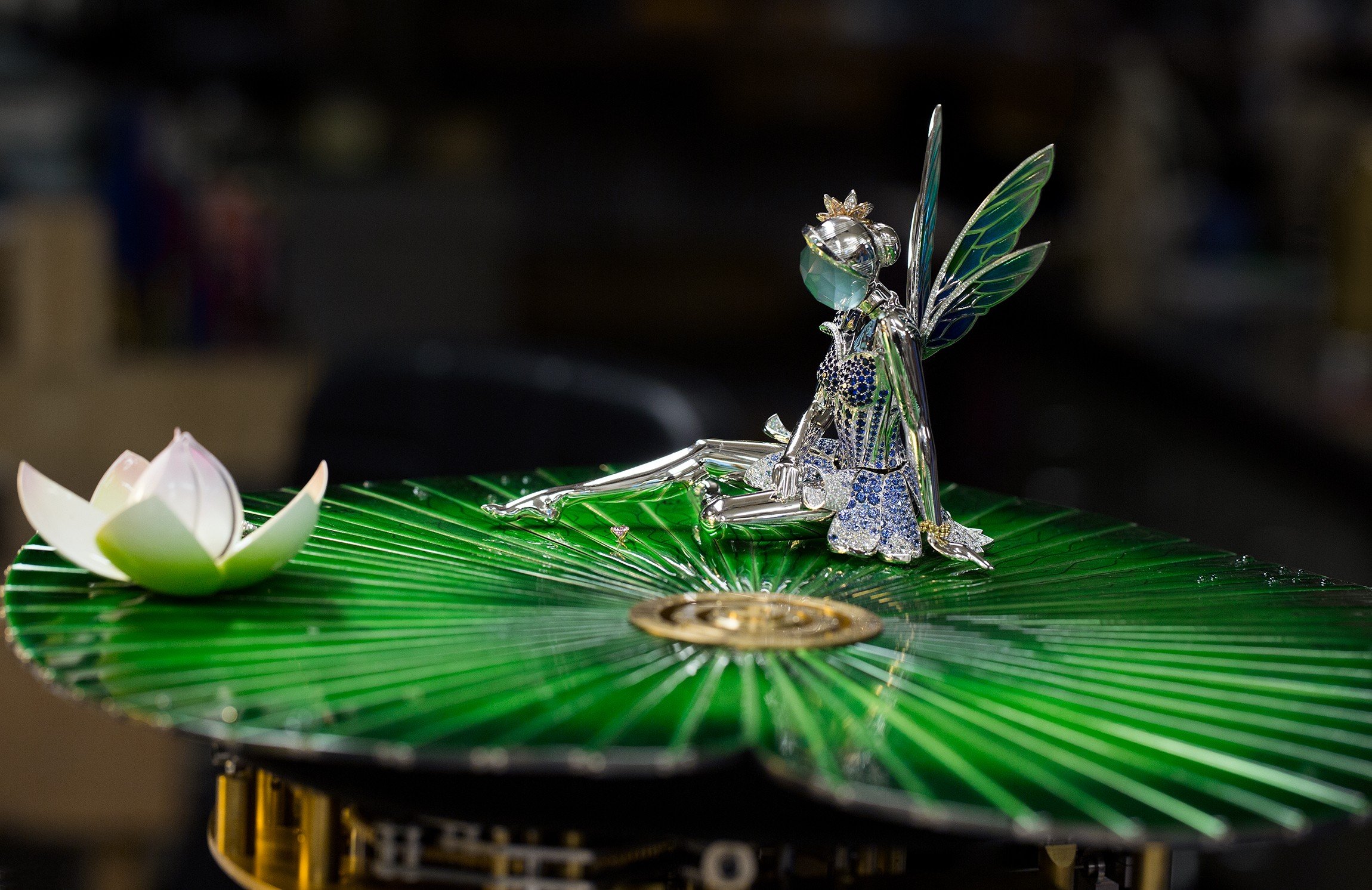 The automaton of Van Cleef & Arpels' Fee Ondine clock took eight years to develop.