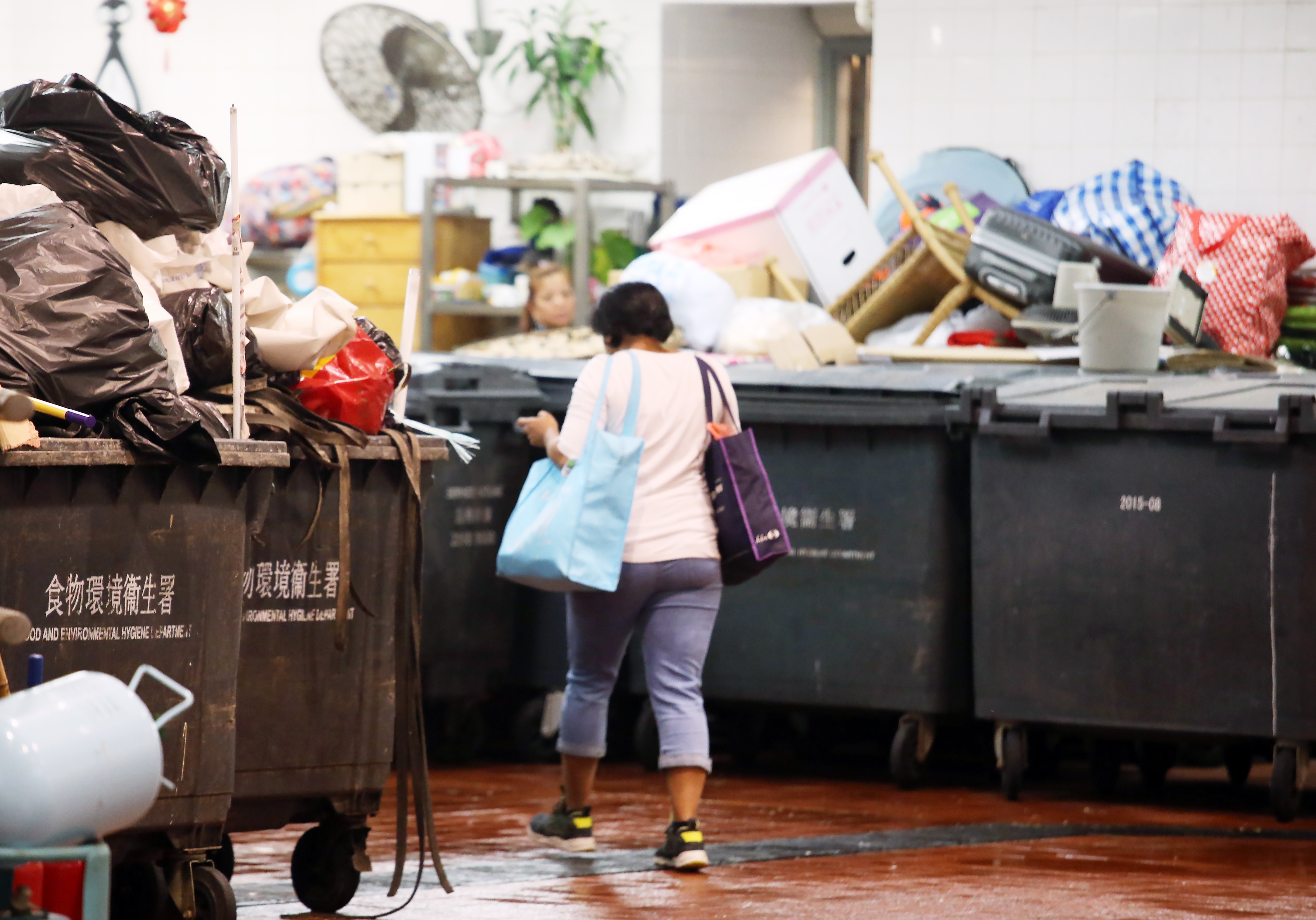 A public refuse collection point in Hong Kong, where food accounts for a third of municipal solid waste. Photo: David Wong