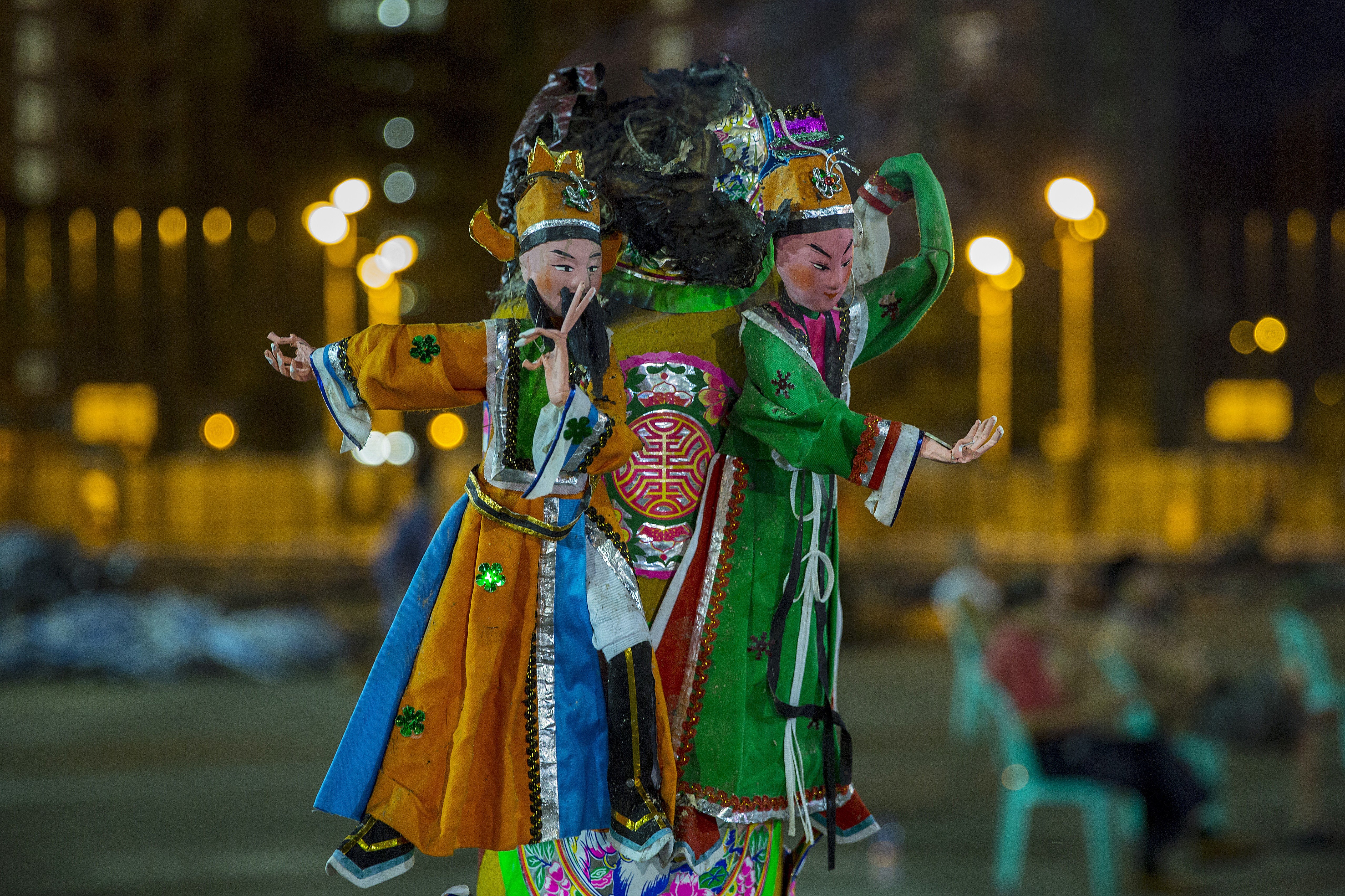 Incense being burned at the Chinese Hungry Ghost Festival in Wong Tai Sin, Hong Kong. Photo: Sam Tsang