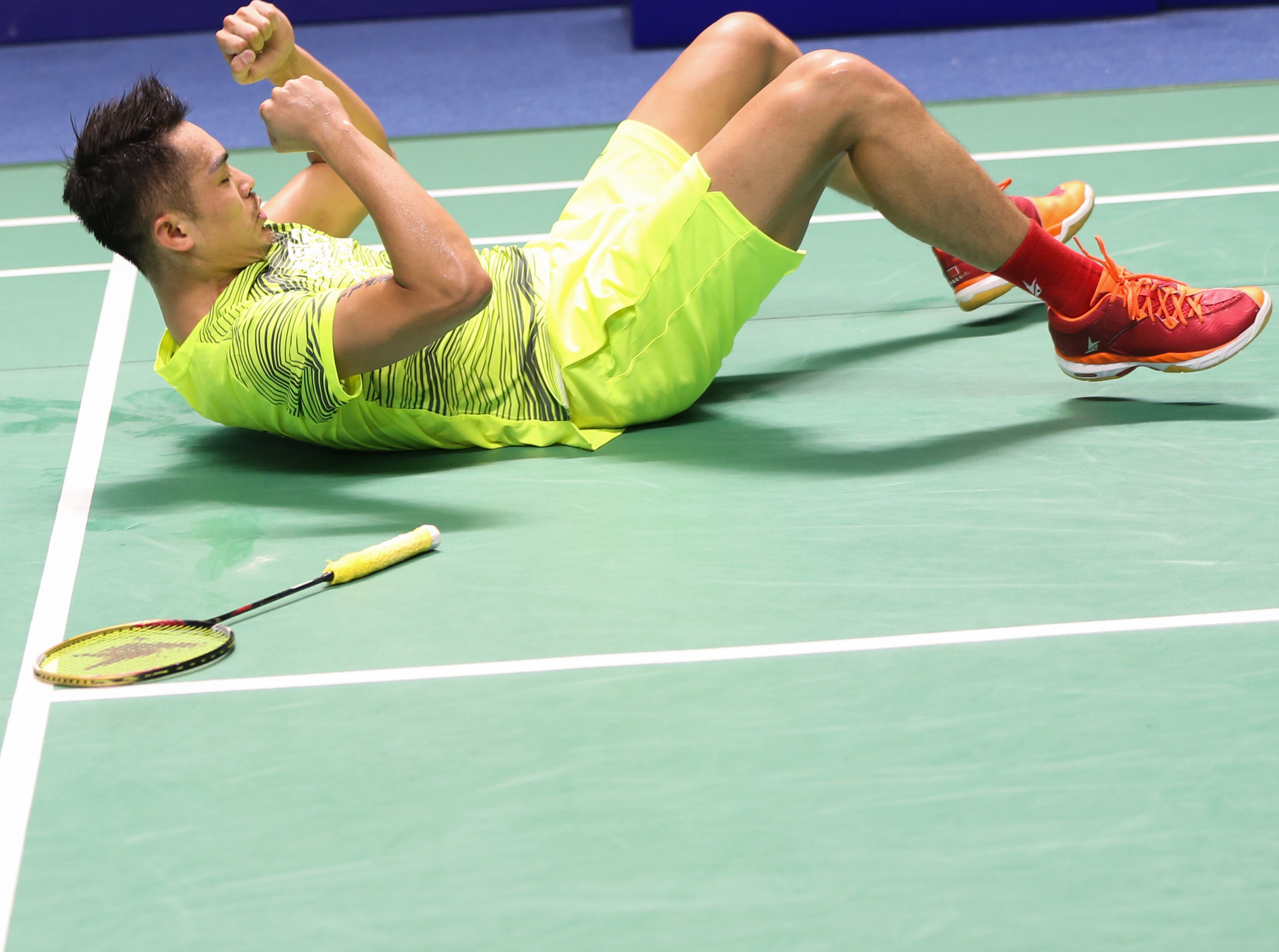 Lin Dan says he would like to continue on until the 2020 Tokyo Olympics. Photos: Xinhua