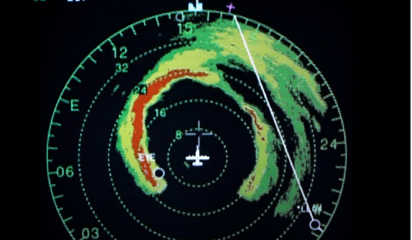 Flying into the eye of Hurricane Irma 