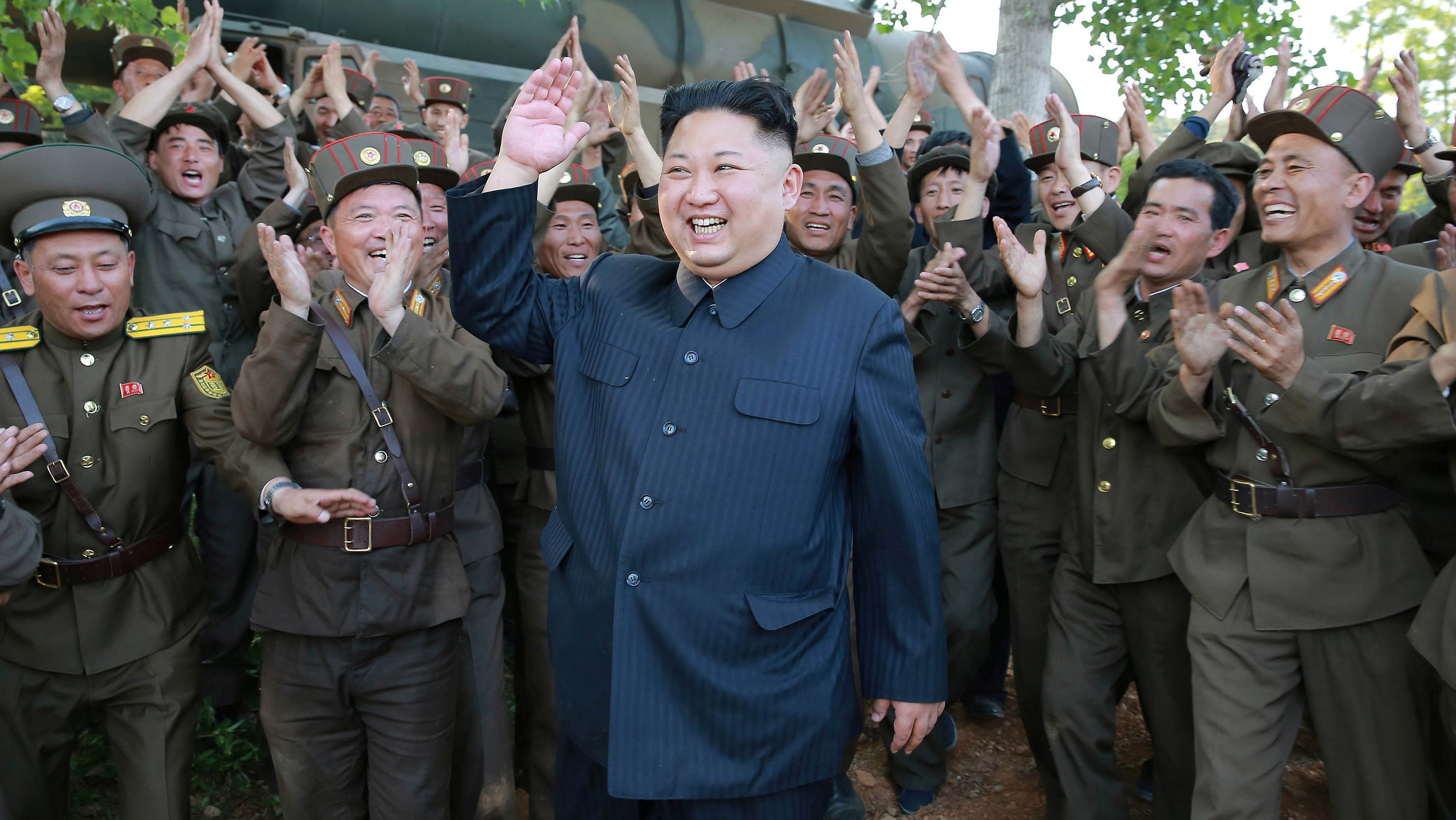 North Korean leader Kim Jong-un visits a Korean People’s Army unit in an undisclosed location in North Korea. Photo: Balkis Press/Abaca Press/TNS