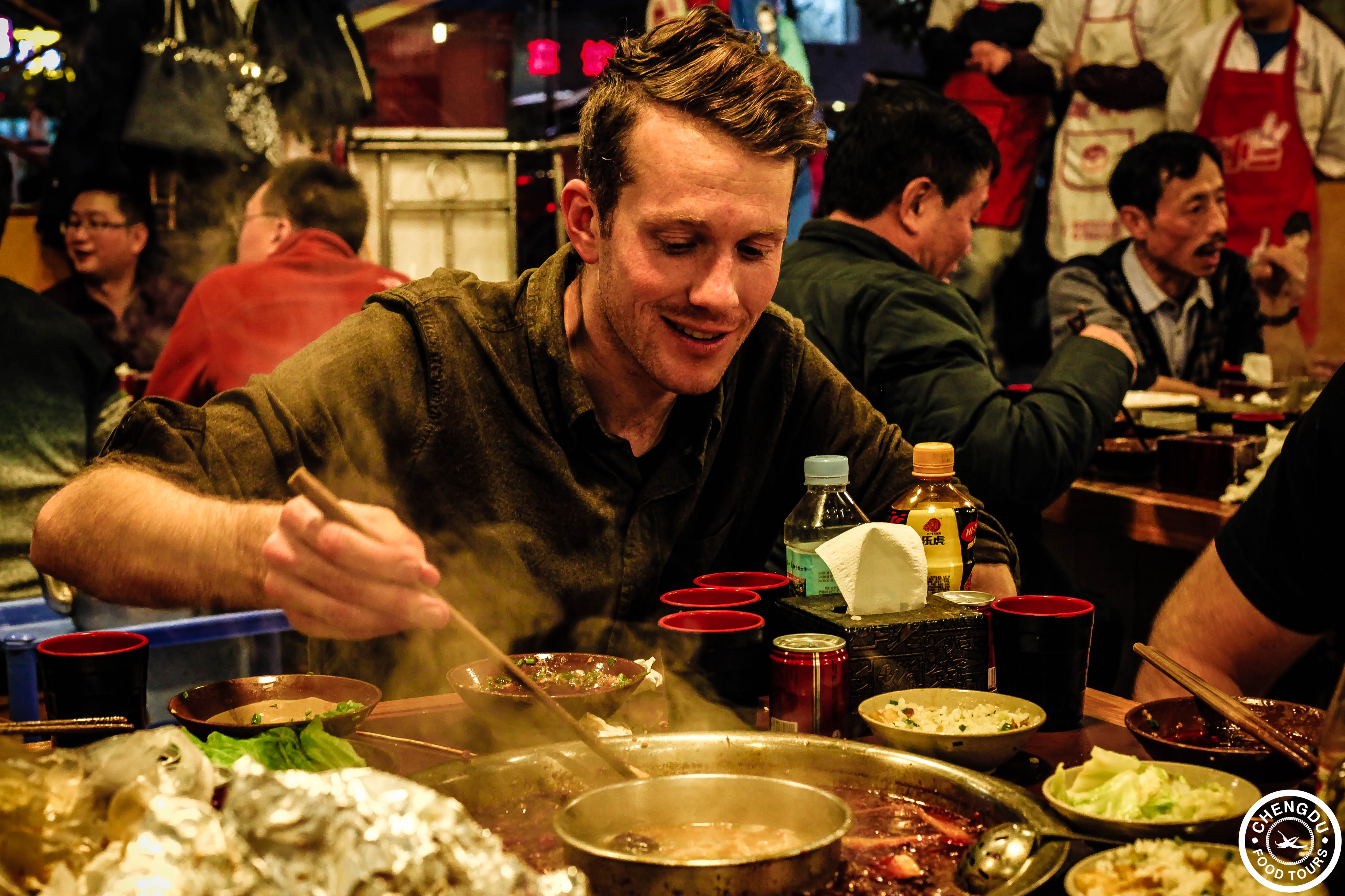 Sichuan hot pot is one of the most popular dishes offered guests on Chengdu Food Tours.