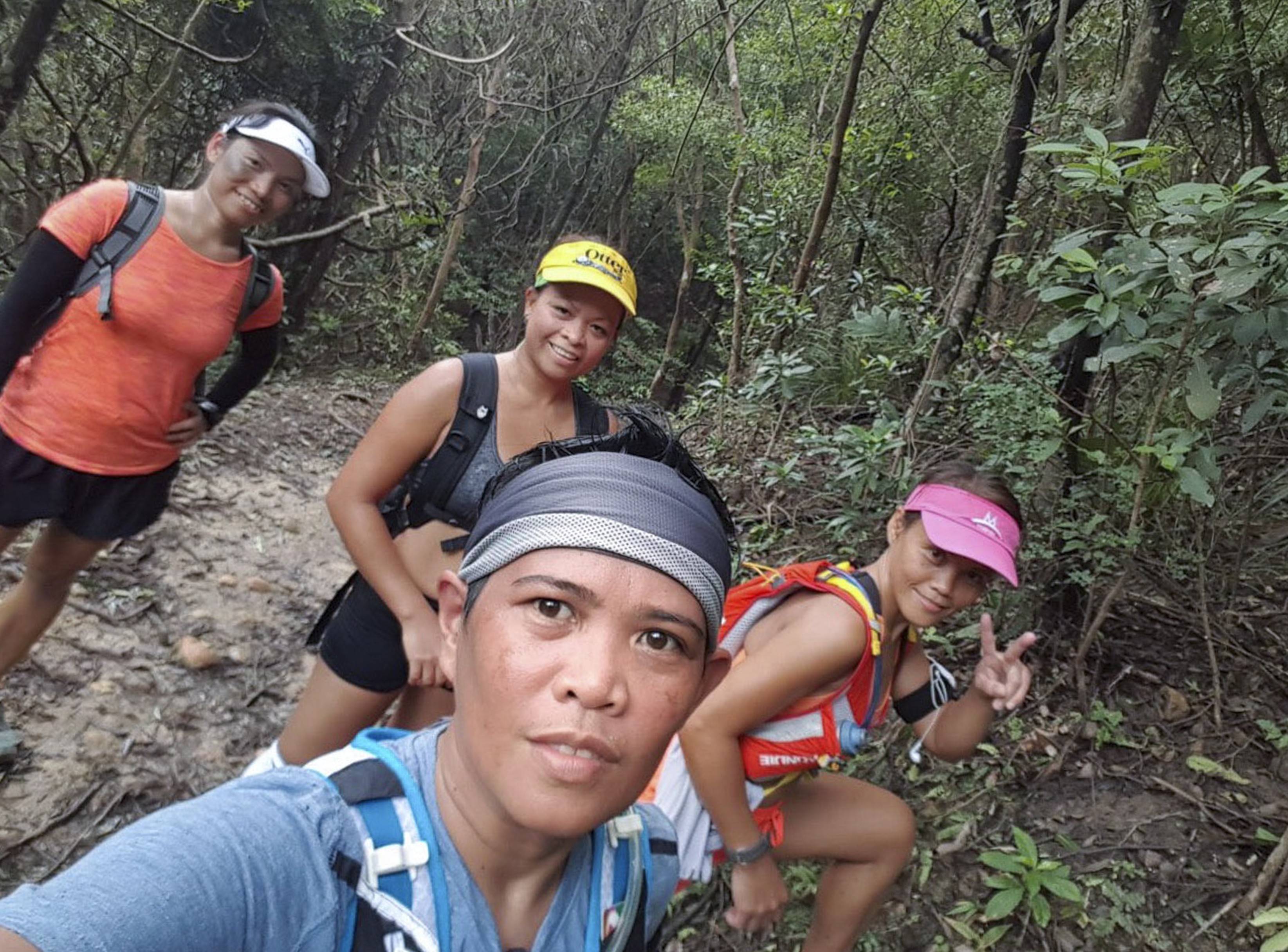 From left: Beverly Martinez, 35, Aleli Pena, 38, Marian America, 43, and Bernadette Durian, 37, will attempt Oxfam Trailwalker. Photo: Handout