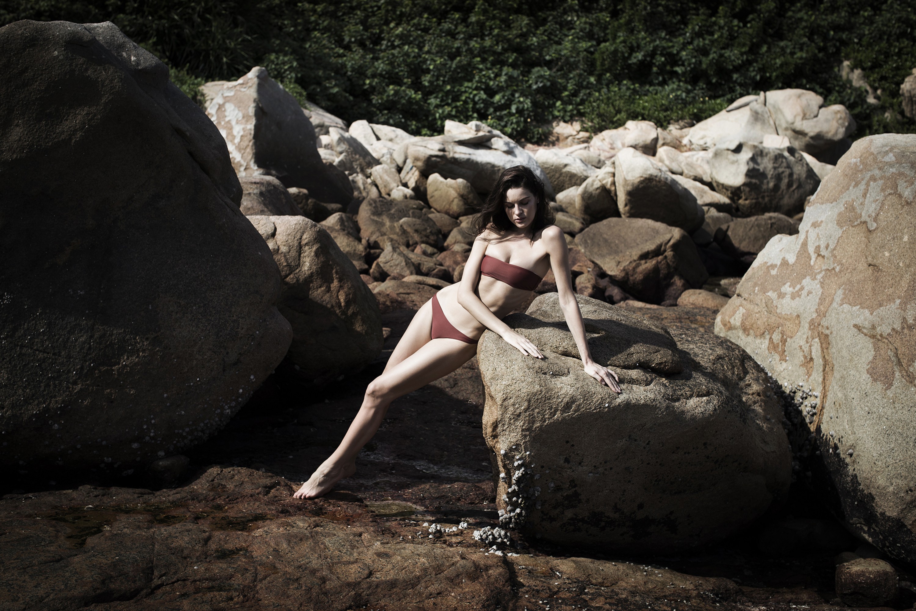 A model wearing Hollow’s Vie set of swimwear. Photo: Inga Beckmann