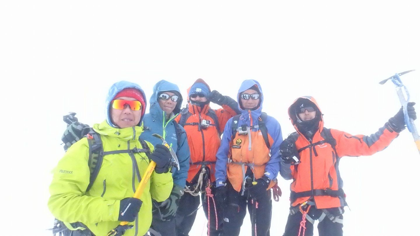 A Facebook picture of the group with another member on their trek, posted by Conway Leung.