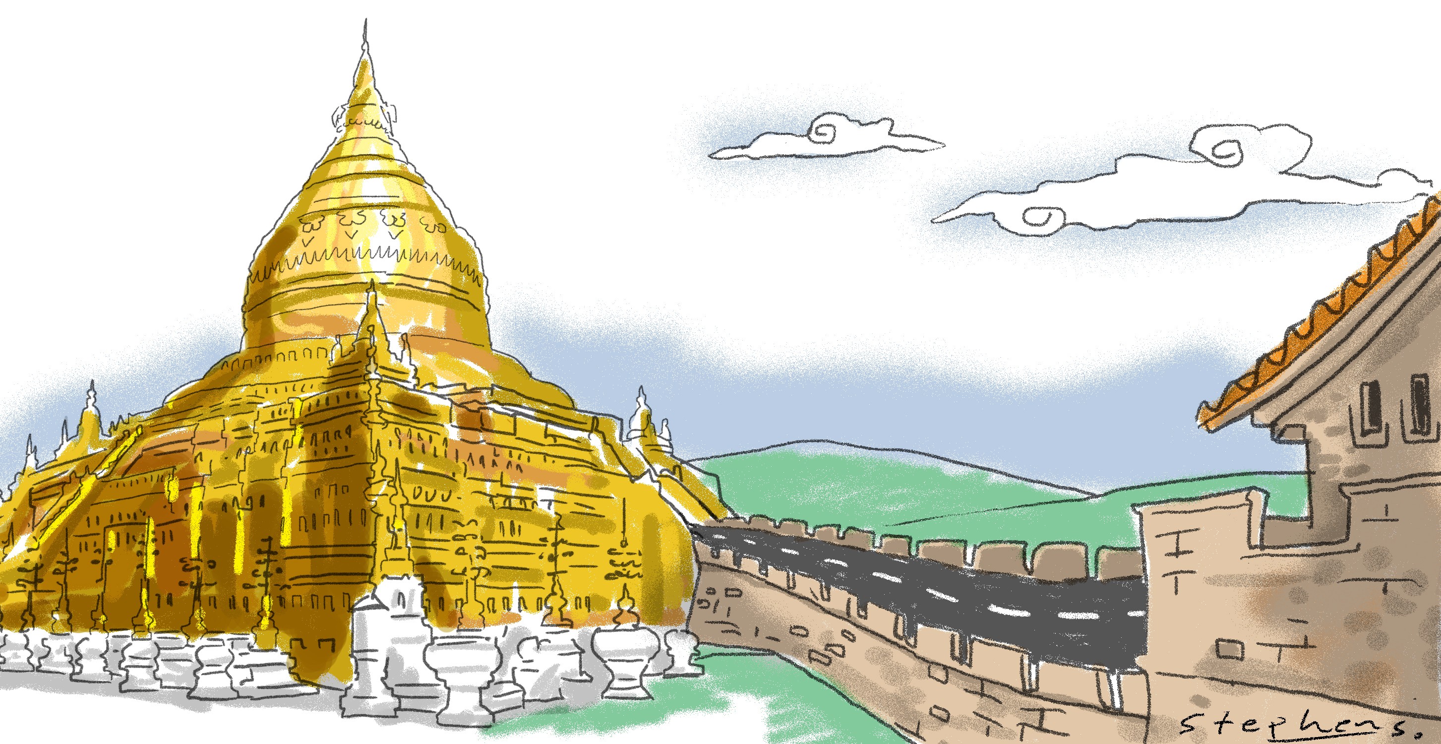 By understanding China so clearly, and by becoming a part of the belt and road architecture, Myanmar could be a case study for Asean. Illustration: Craig Stephens