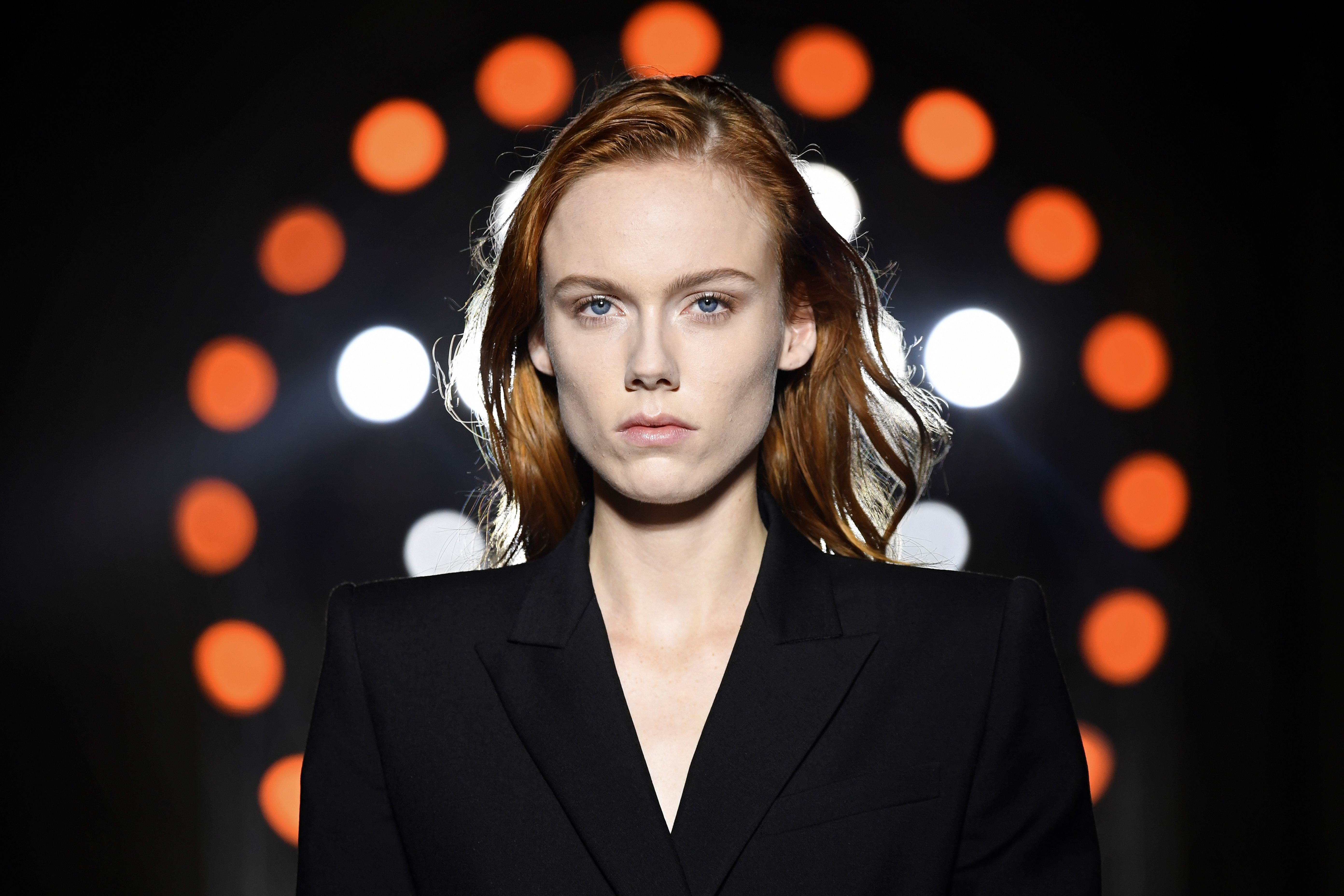 A model presents a creation by Givenchy, during the 2018 spring/summer ready-to-wear collection fashion show in Paris. Photo: AFP