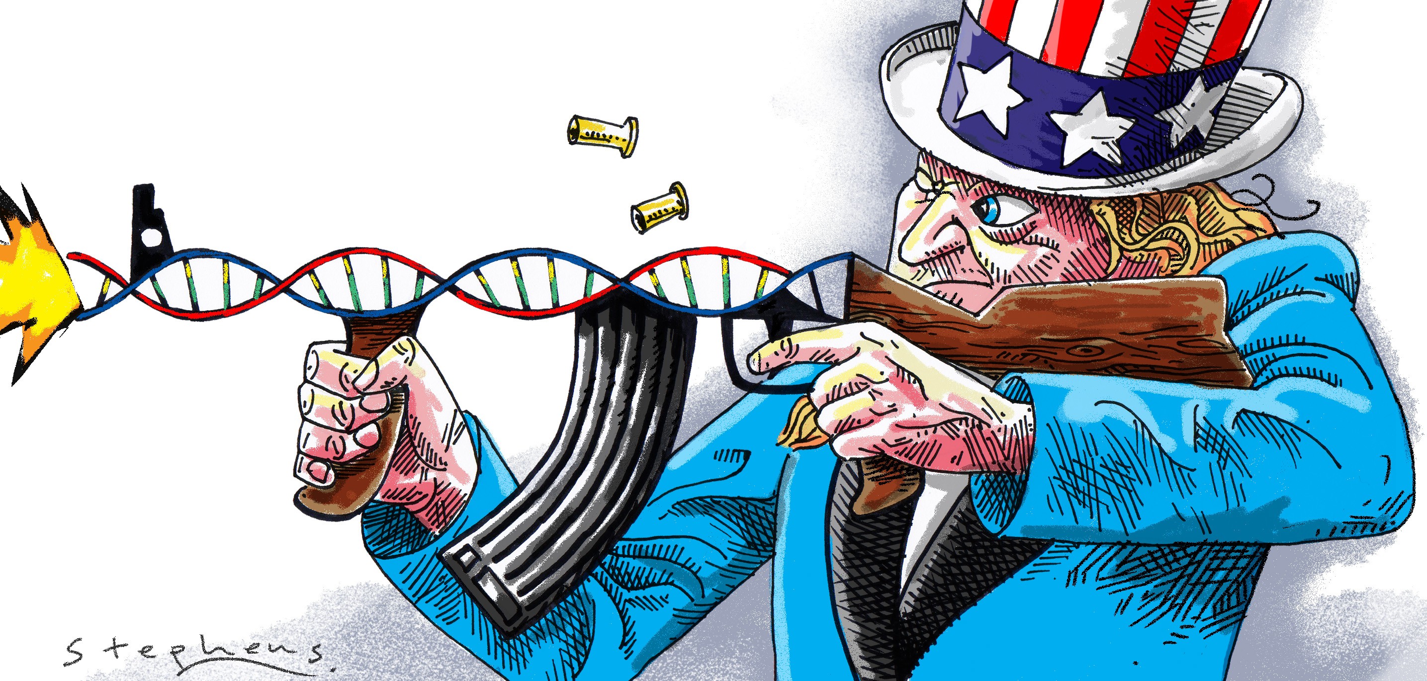 DNA is destiny: and this is what the world, not to mention China, must be prepared to live with. It is the one very big takeaway from the Vegas tragedy. Illustration: Craig Stephens