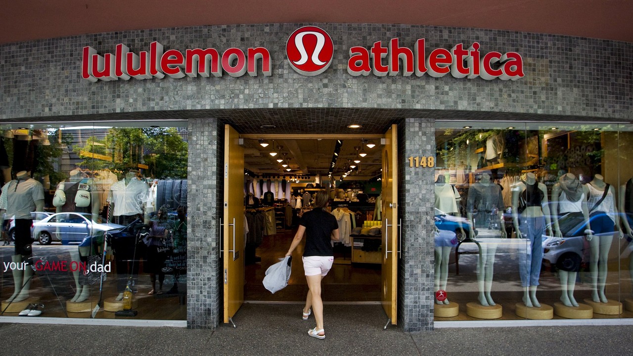 A woman walks into a store of yogawear retailer Lululemon Athletica in downtown Vancouver. Photo: REUTERS/Ben Nelms