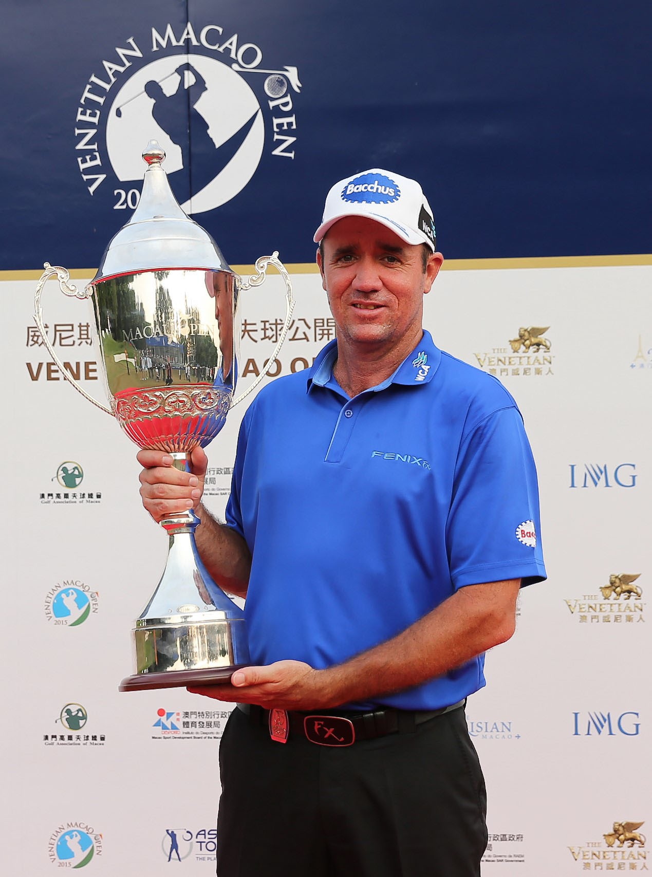 Australian Scott Hend after winning the Macau Open in 2015. Photo: Handout