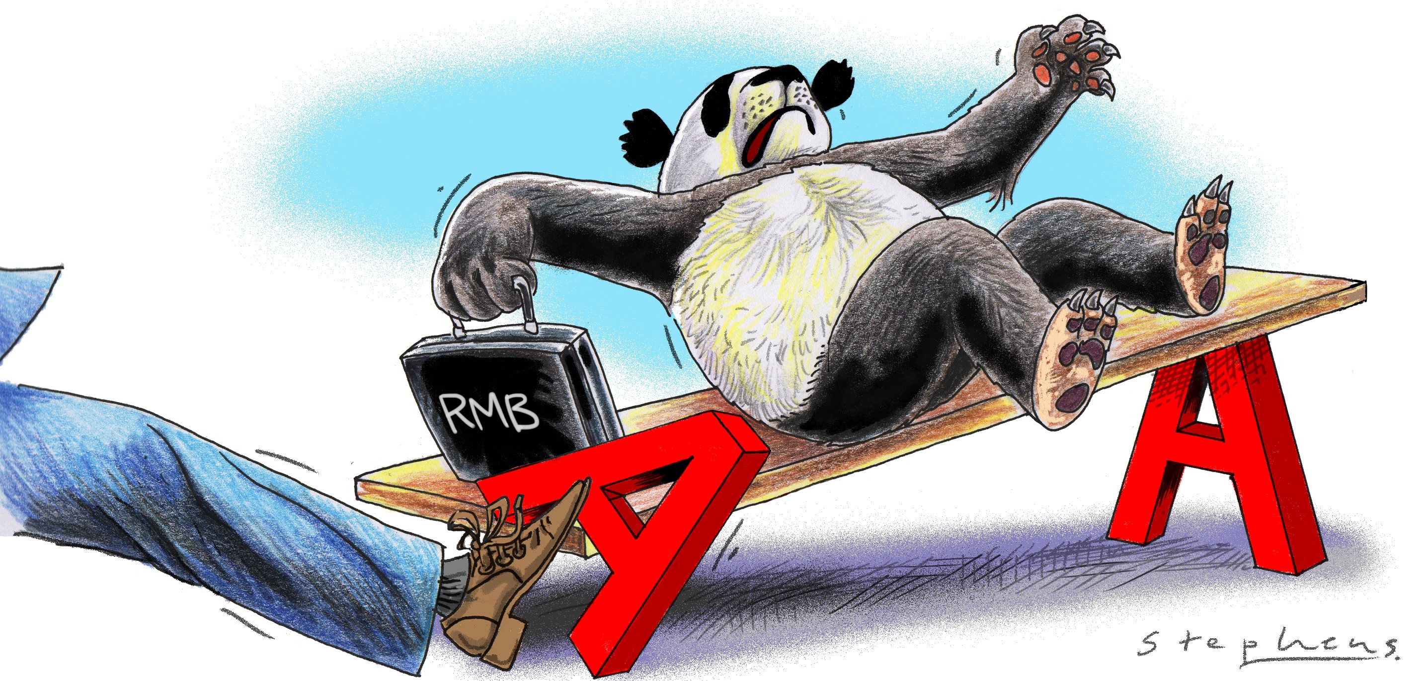 China has been penalised with a lower credit rating, but not the advanced economies, which suffer from secular stagnation and have little hope of reducing their debt. Illustration: Craig Stephens
