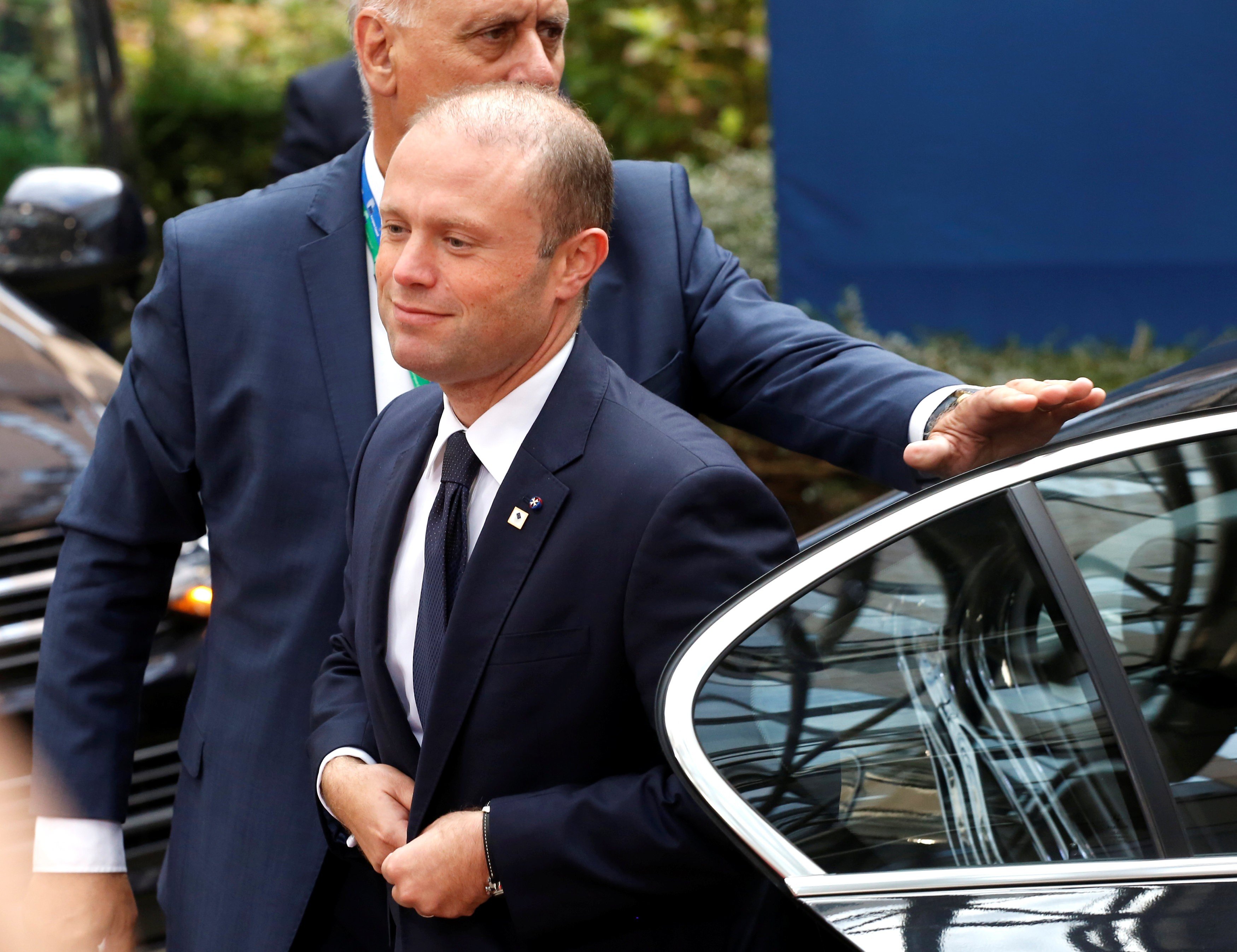 Malta's Prime Minister Joseph Muscat arrives at the EU summit meeting in Brussels, Belgium, on Thursday. Photo: Reuters
