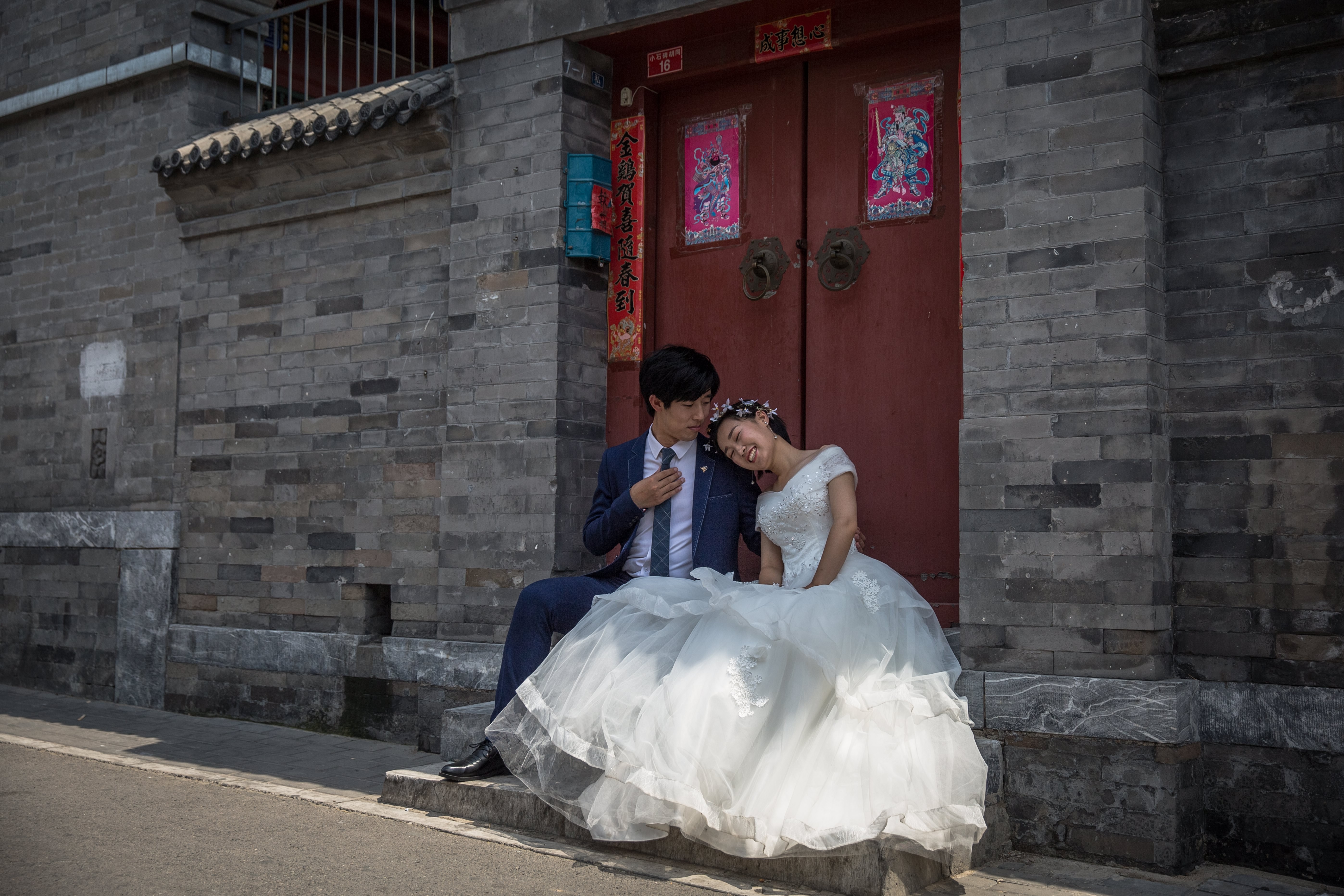 Despite bringing an end to its one-child policy, China is facing a demographic time bomb as fewer couples get married and the national birth rate continues to slide. Photo: EPA