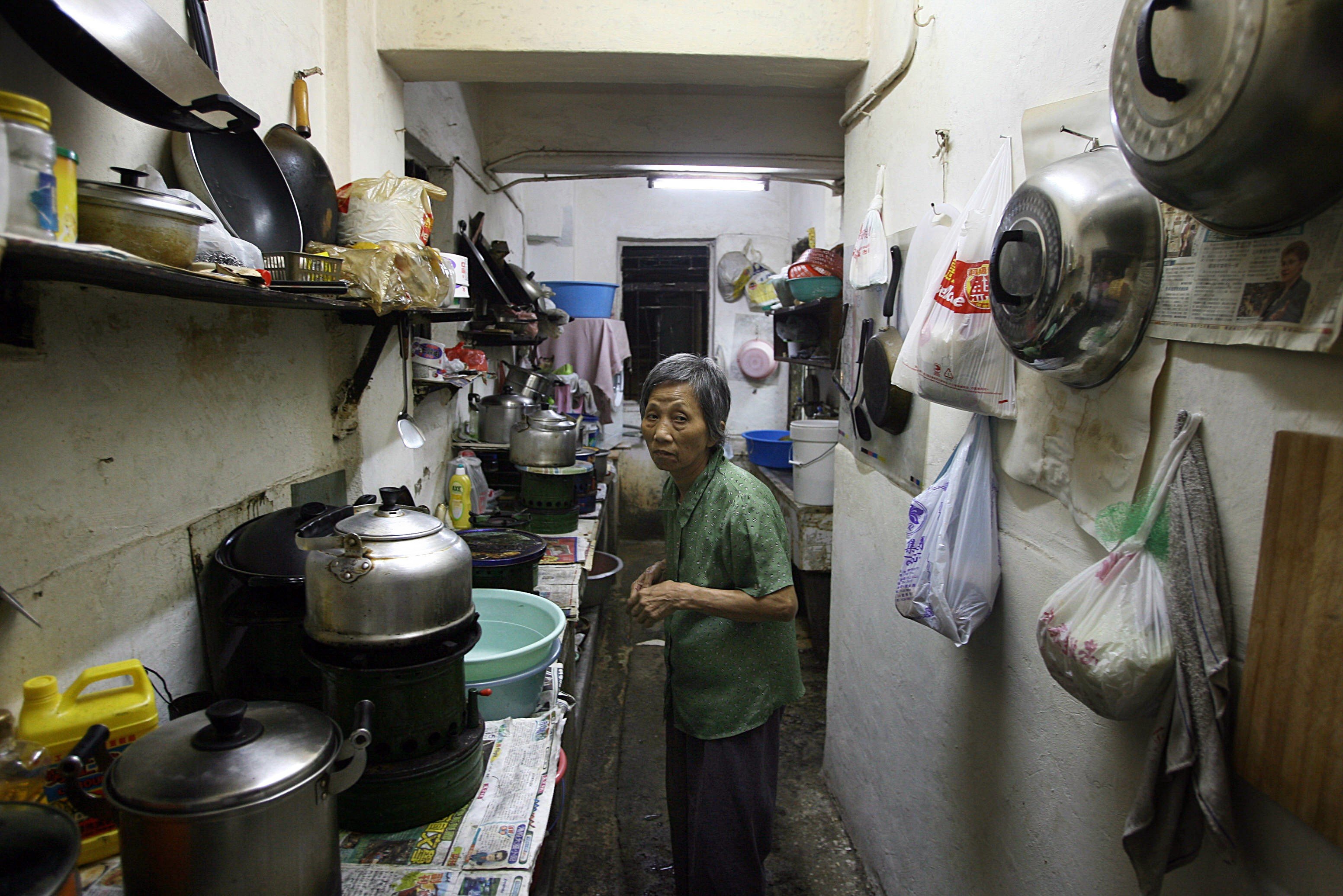 Hong Kong is awash in money yet some one million people – 14 per cent of the population – live below the poverty line. Photo: AFP