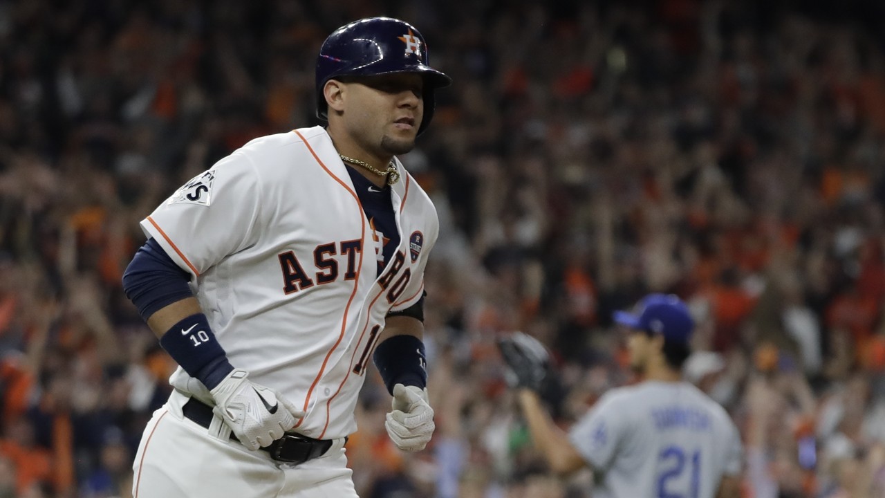 Astros' Yuli Gurriel makes racist gesture toward Yu Darvish - Chicago  Sun-Times