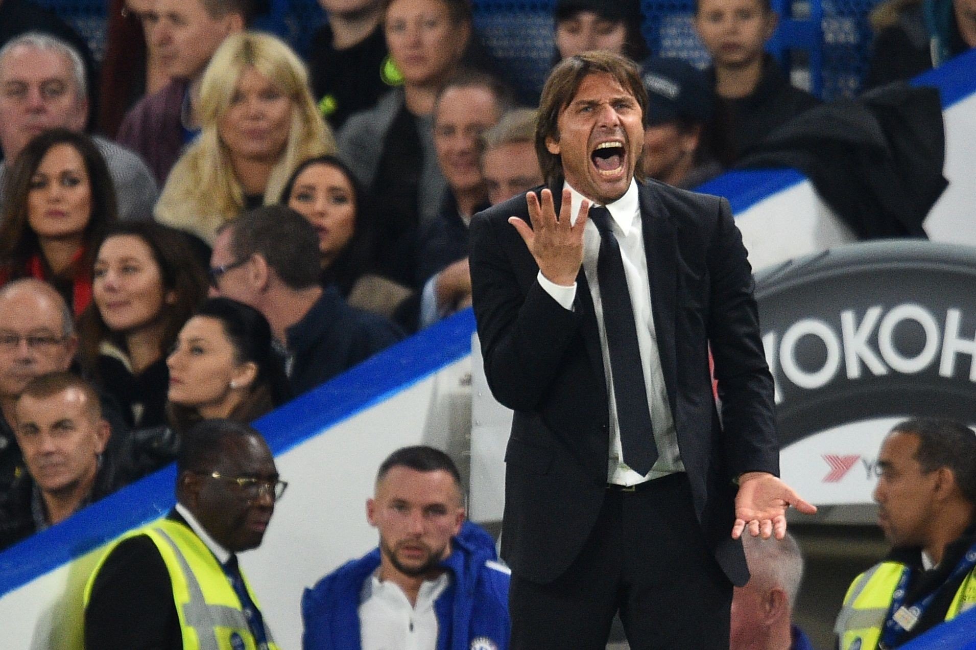 Antonio Conte has 20 months left on his Chelsea contract. Photo: AFP