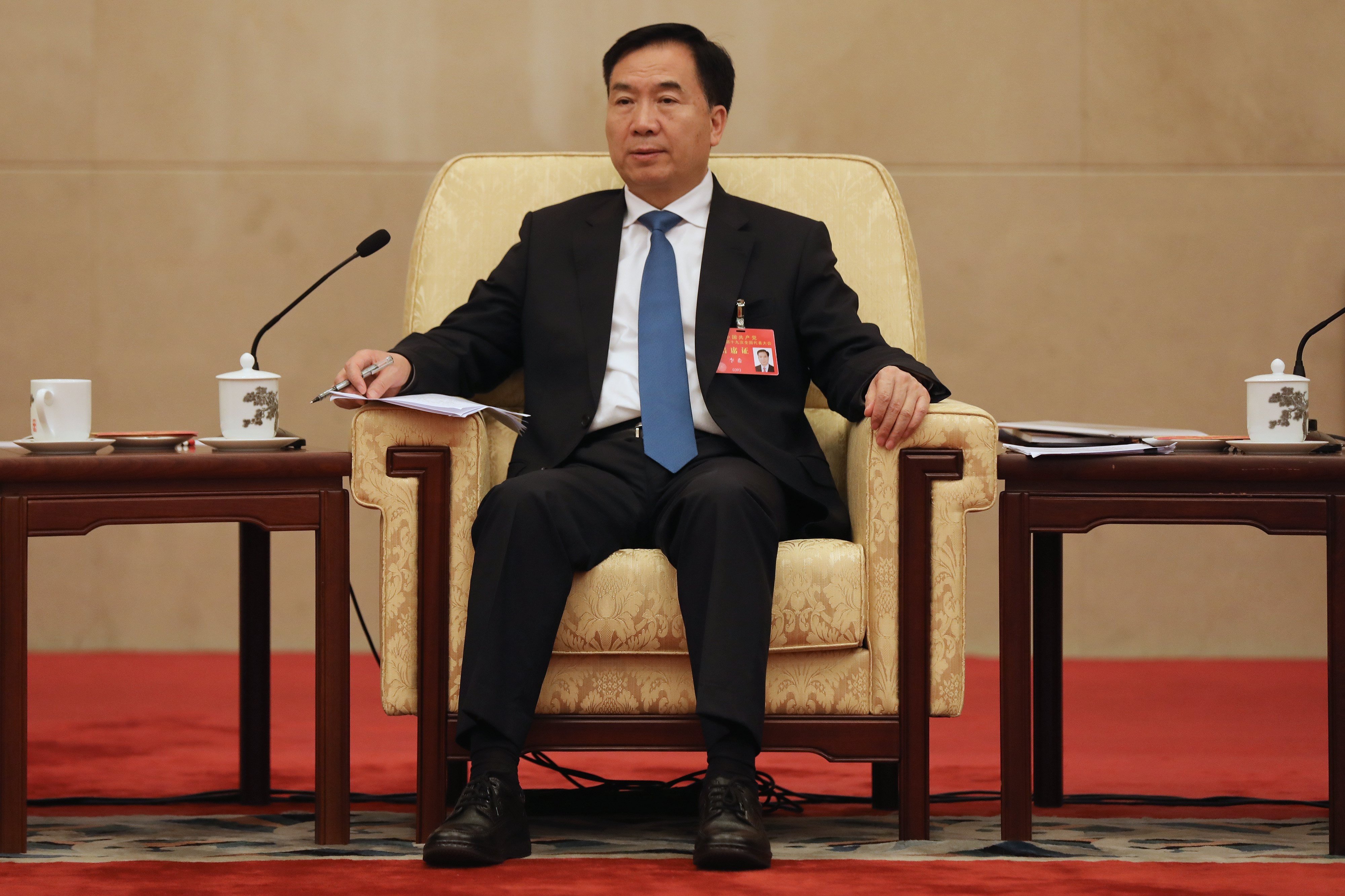 Li Xi, 61, was previously party chief of the rust-belt province of Liaoning. Photo: EPA