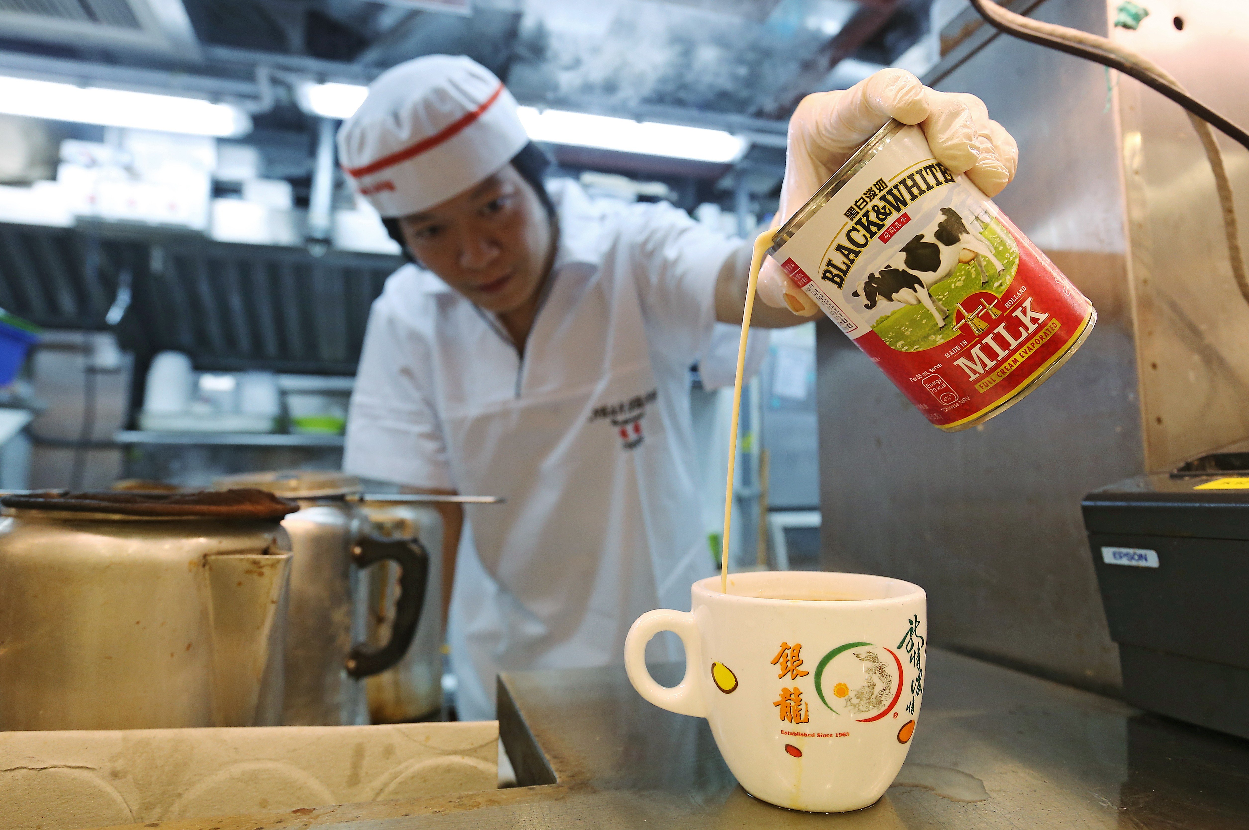 Hong Kong-style milk tea is served with evaporated milk. Photo: Dickson Lee