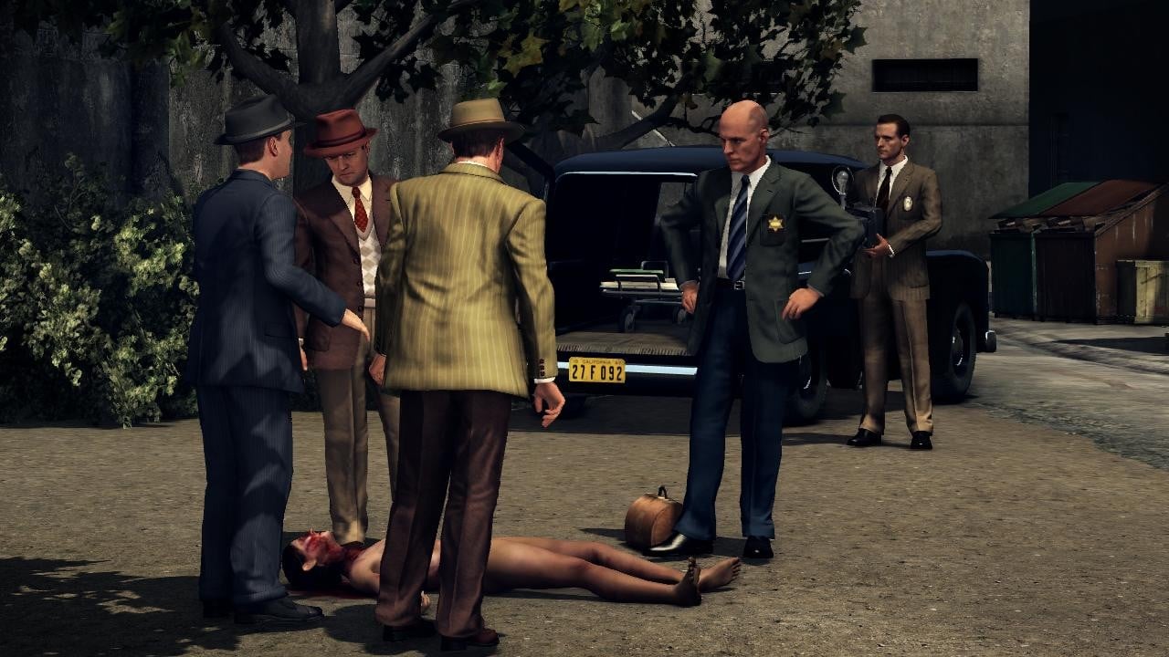 A screen grab from the remastered version of L.A. Noire.