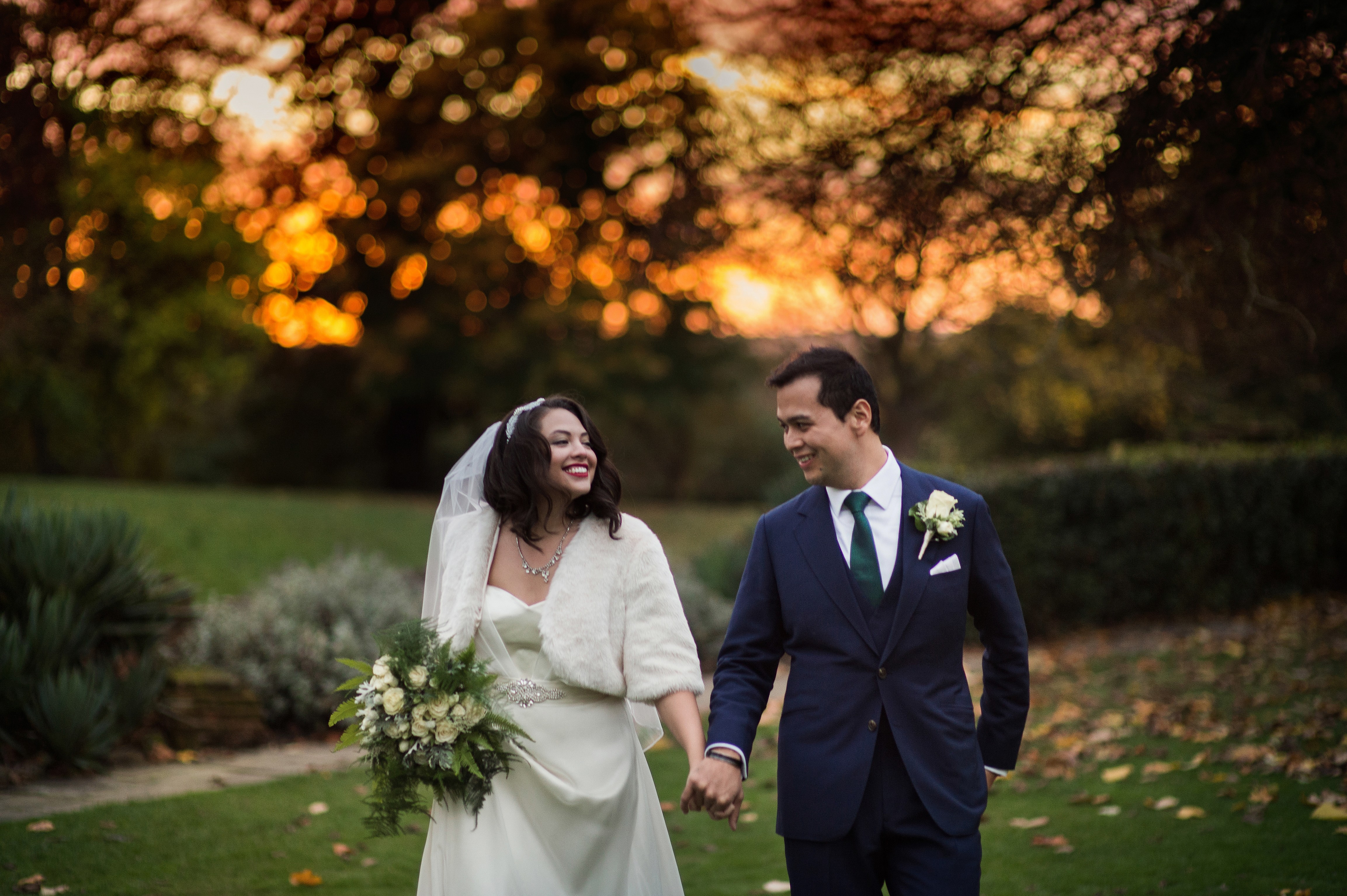 Adam White and his bride Lindsey Ford. Photo: Tom Gold Photography