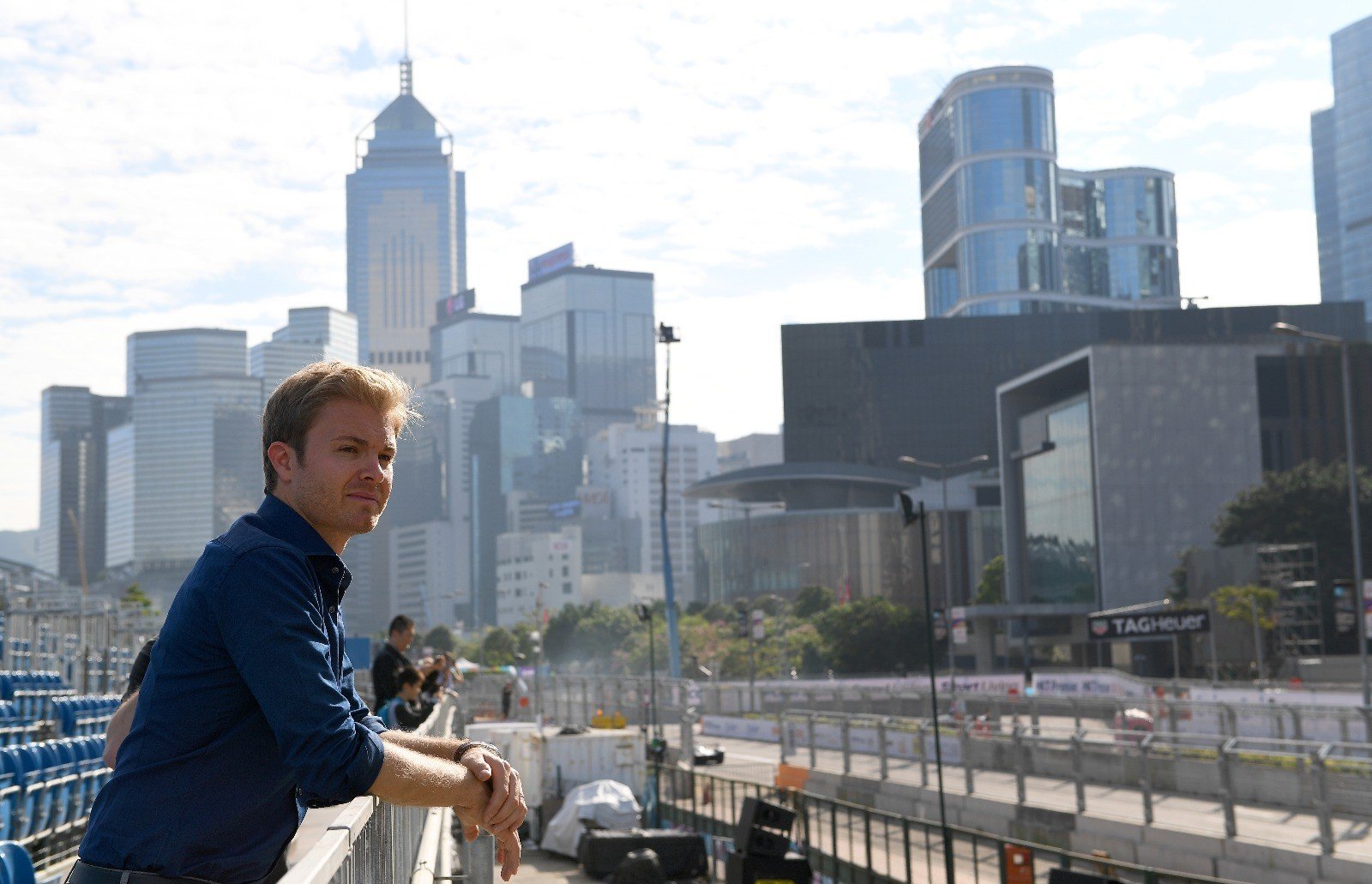 Nico Rosberg looks out at the Central Harbourfront track. Photos: Handout