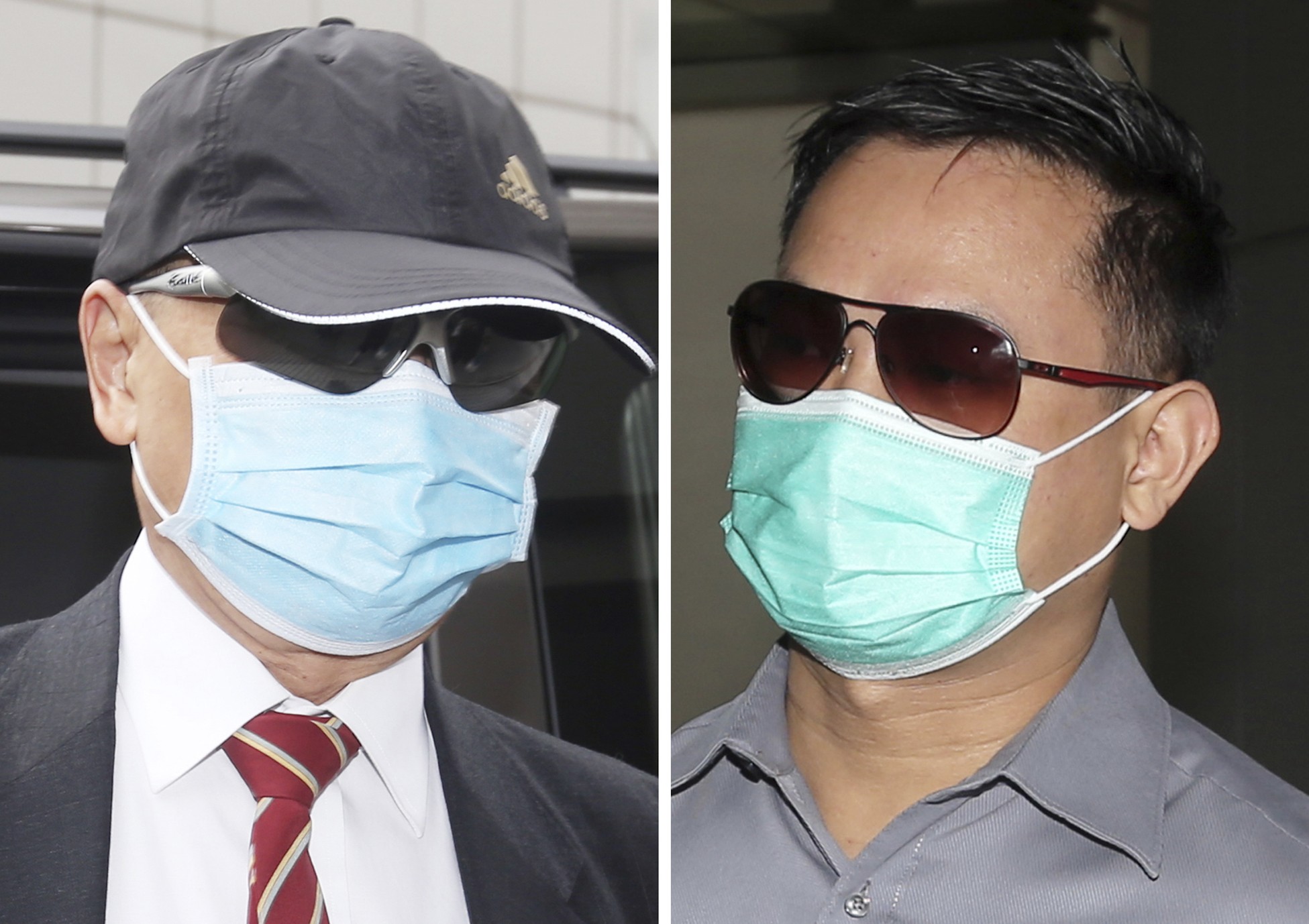 Dr Stephen Chow Heung-wing (left) and technician Chan Kwun-chung outside the High Court. Photo: David Wong