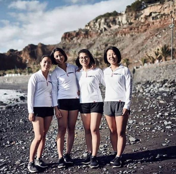 Cloris Chen Yuli, Amber Li Xioabing, Tian Liang Mintian and Sarah Meng Yajie the day before they embark on their epic journey. Photos: Sarah Meng Yajie Instagram